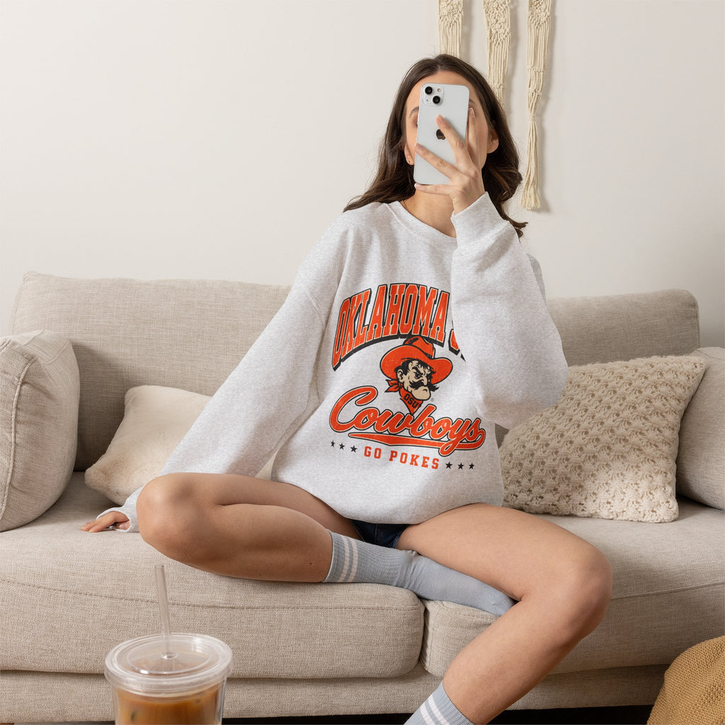 Oklahoma State Cowboys Crewneck Sweatshirt – Vintage Logo