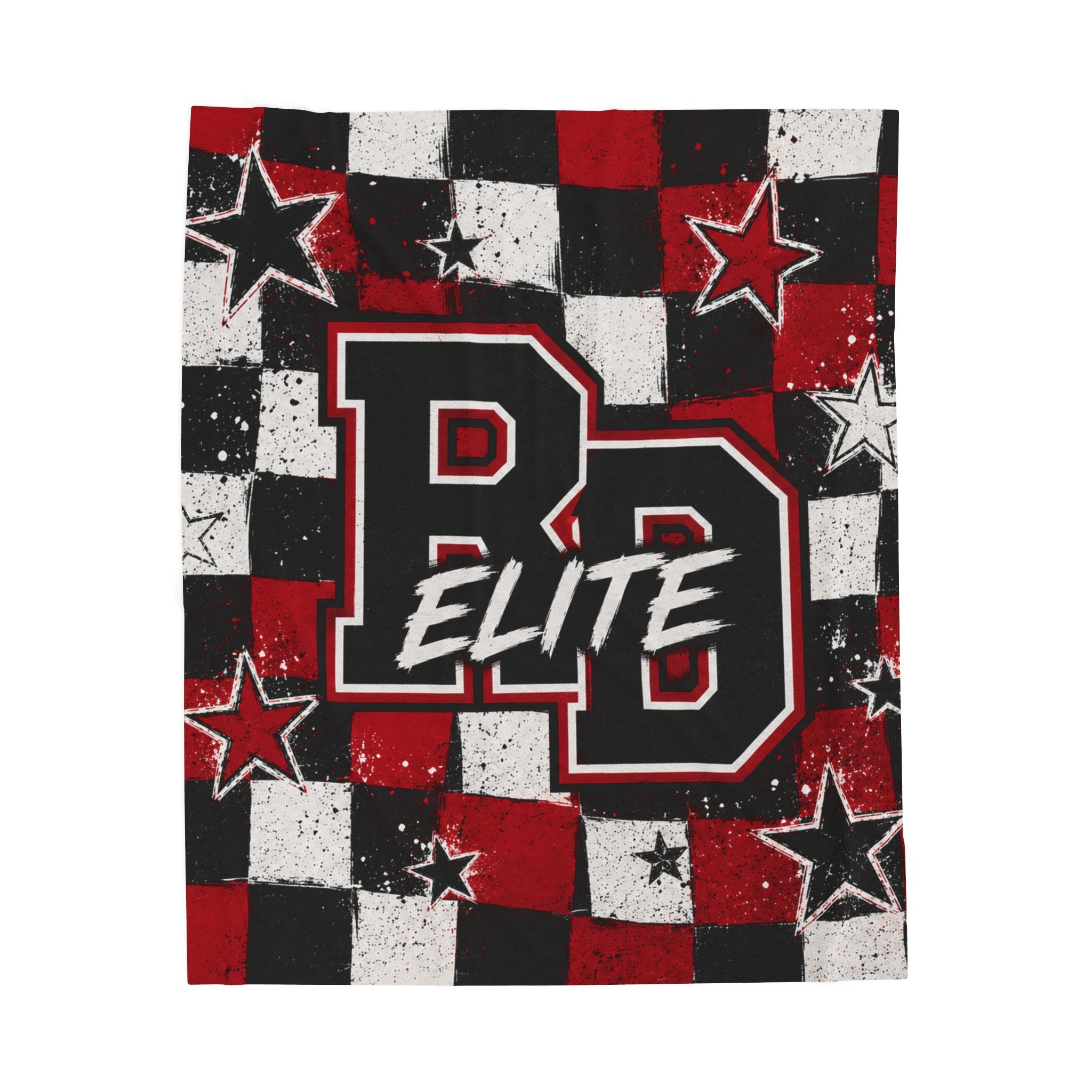 RD Elite Checkered 50x60 Velveteen Plush Blanket