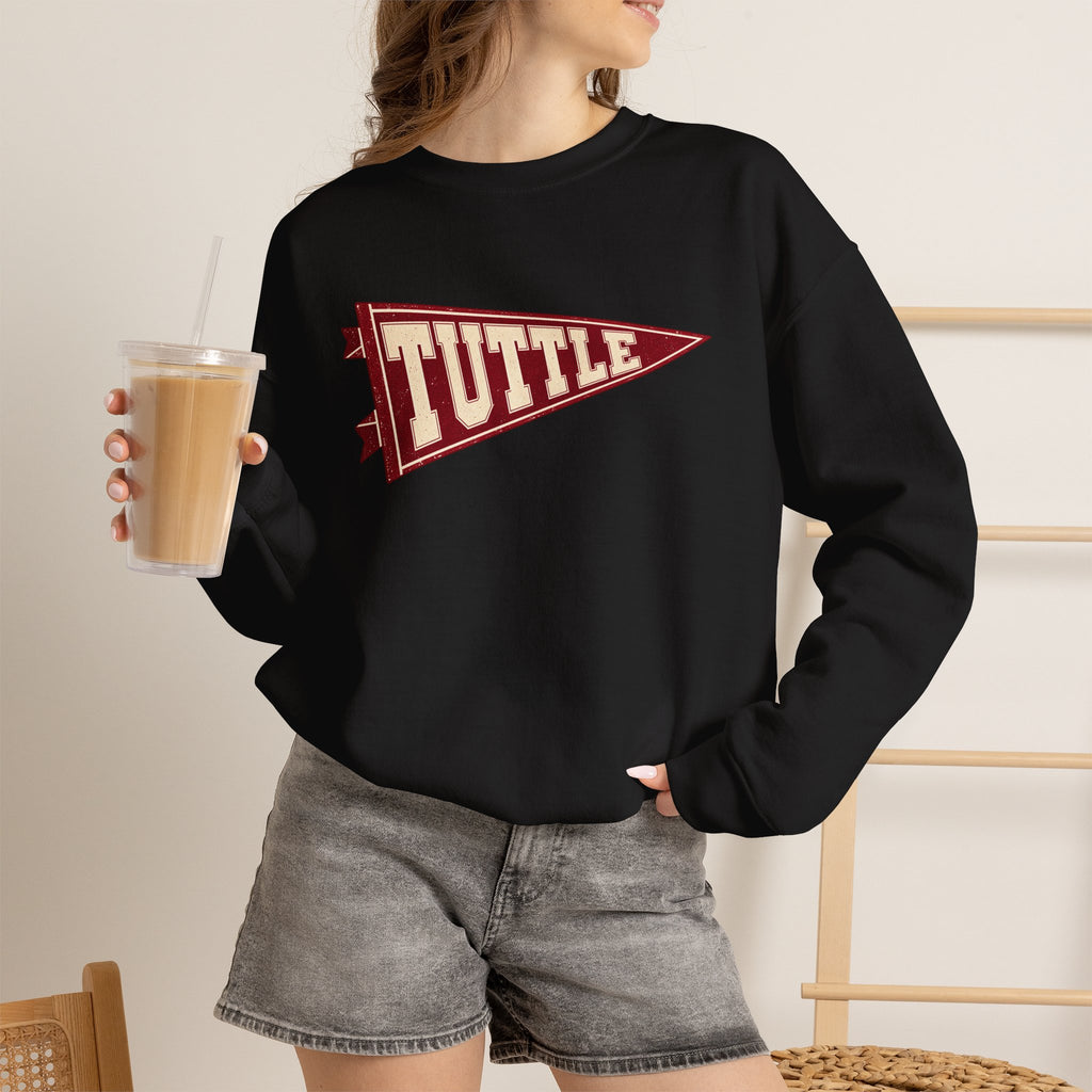 Tuttle Vintage Varsity Pennant Crewneck Sweatshirt