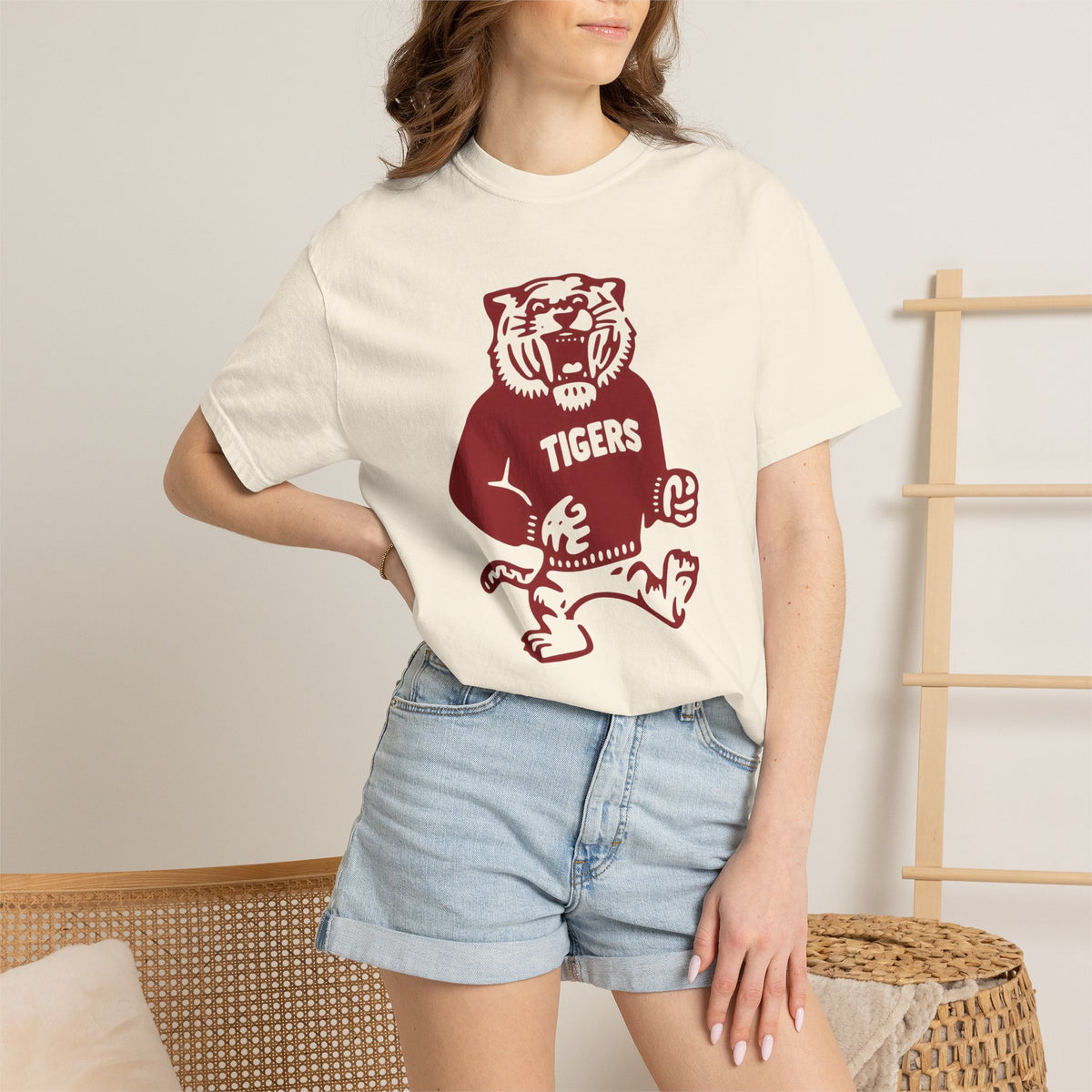 Vintage Tigers Crewneck T-Shirt