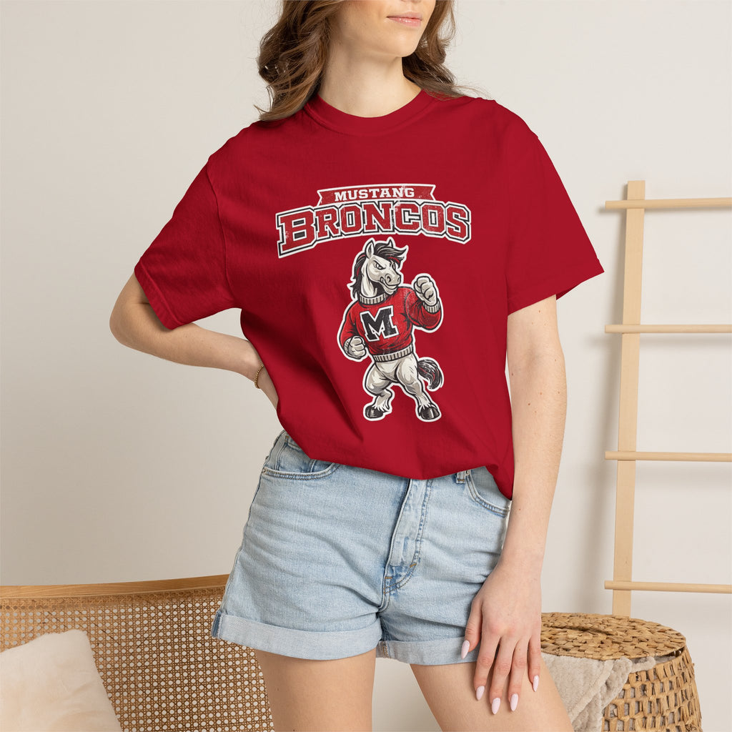 Mustang Broncos Mascot T-Shirt – Retro School Spirit Tee