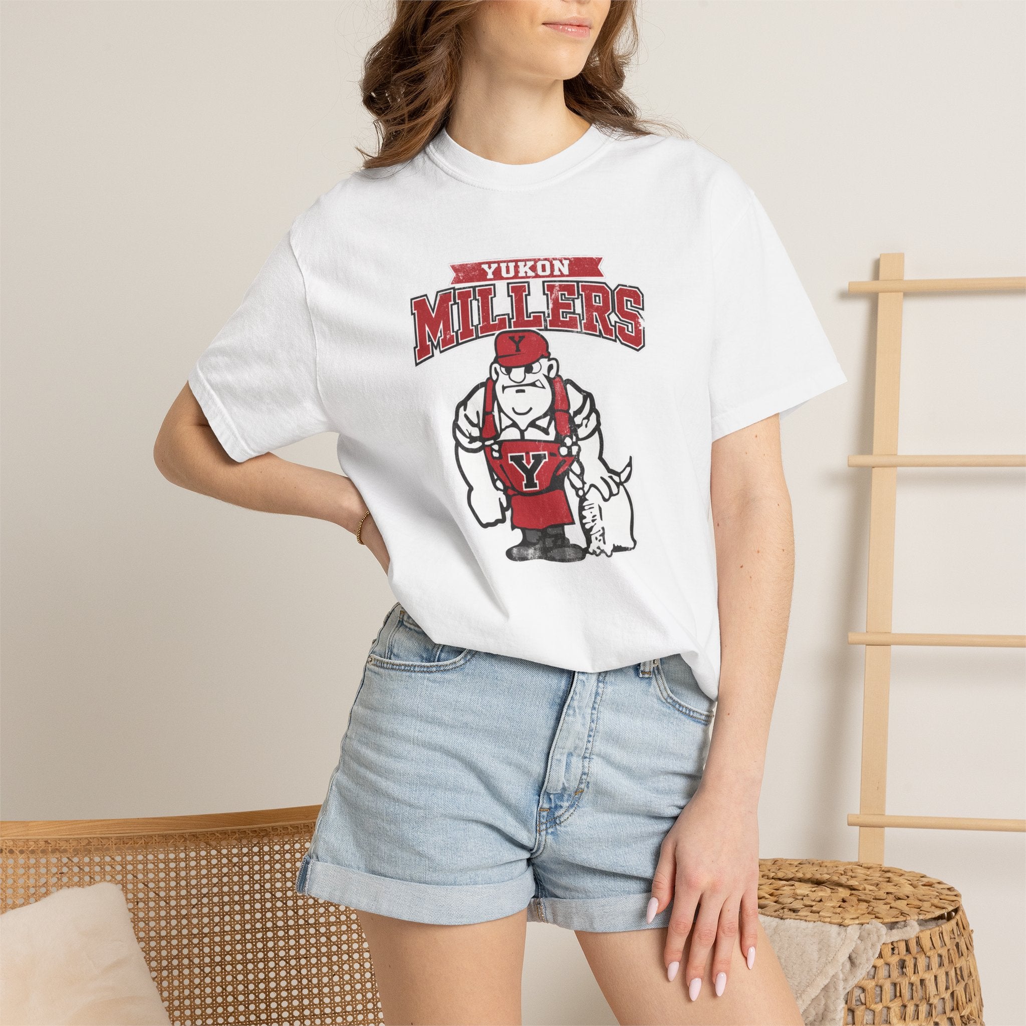 Yukon Millers Mascot T-Shirt — Vintage School Spirit Tee