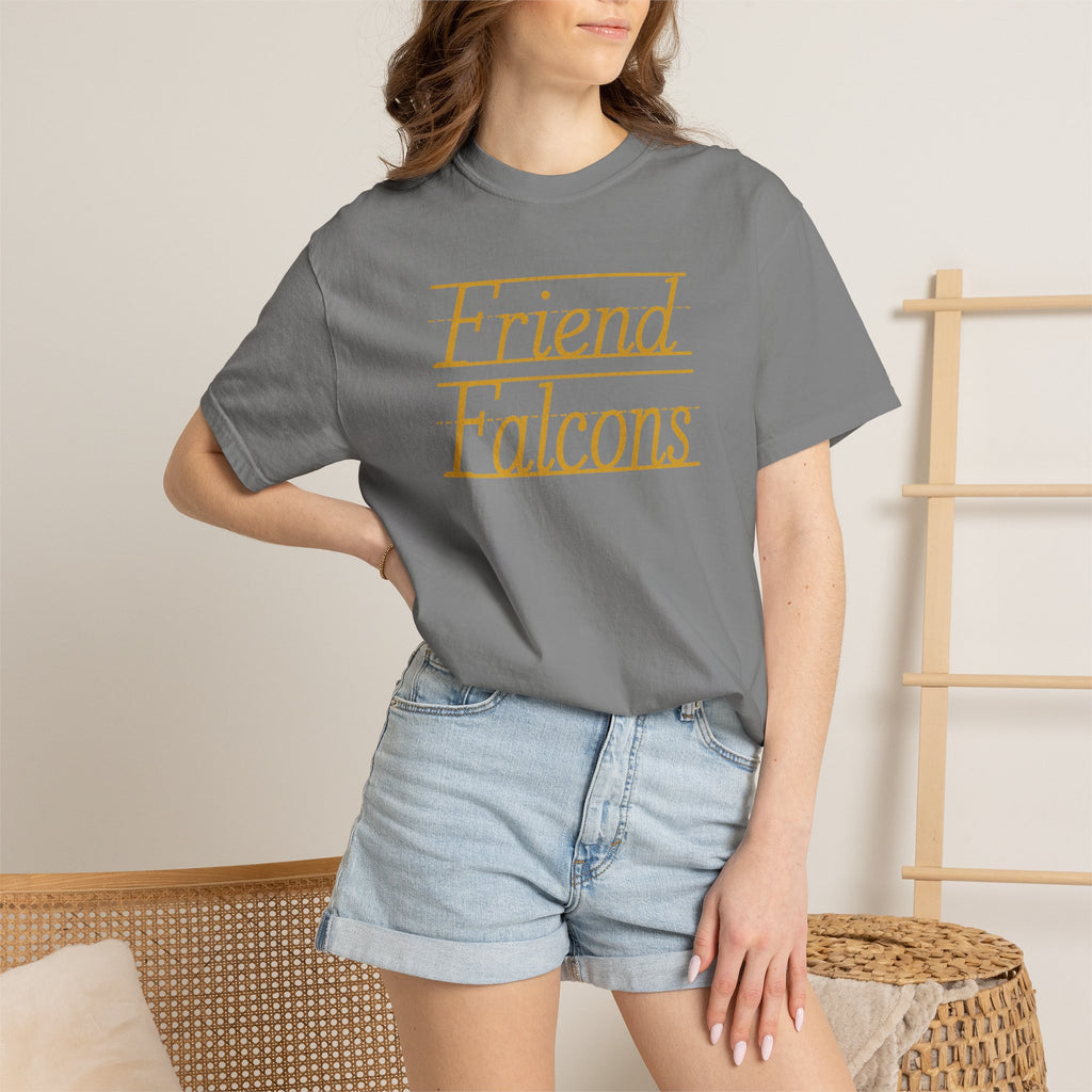 Friend Falcons T-Shirt — Vintage Script School Spirit Tee