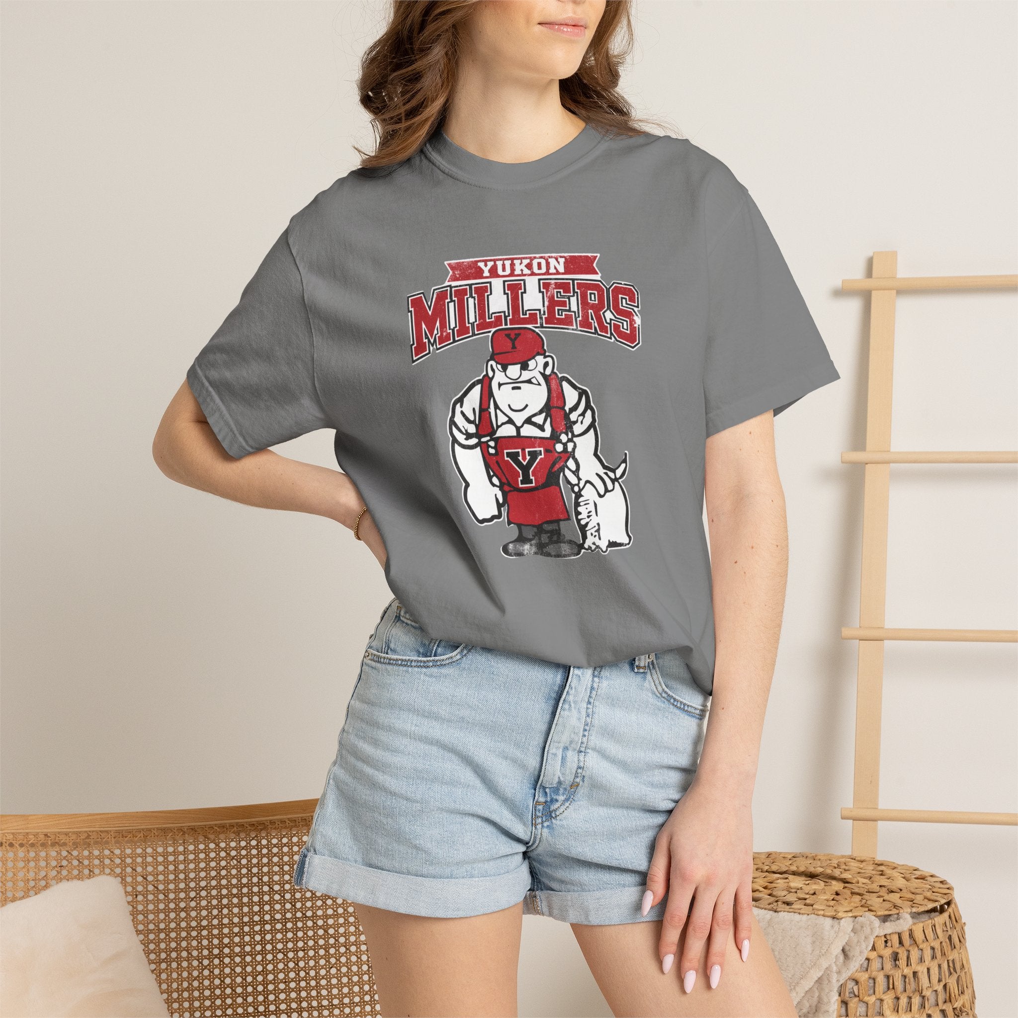 Yukon Millers Mascot T-Shirt — Vintage School Spirit Tee