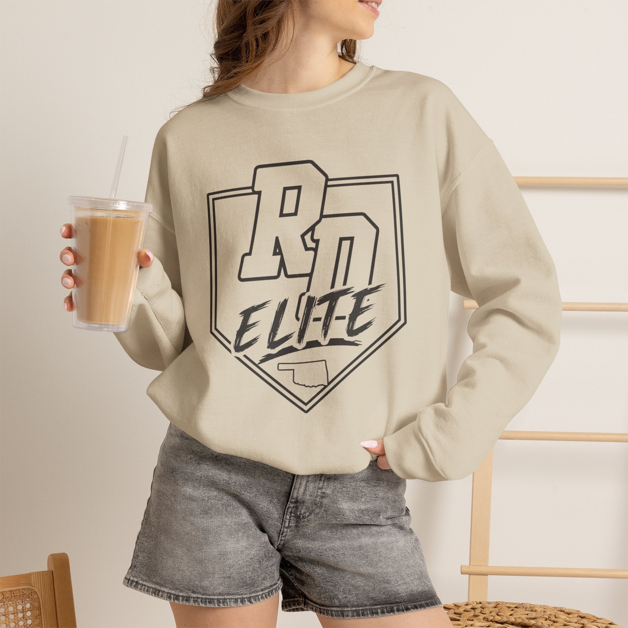 RD Elite Crewneck Sweatshirt — Athletic Vintage Logo Pullover