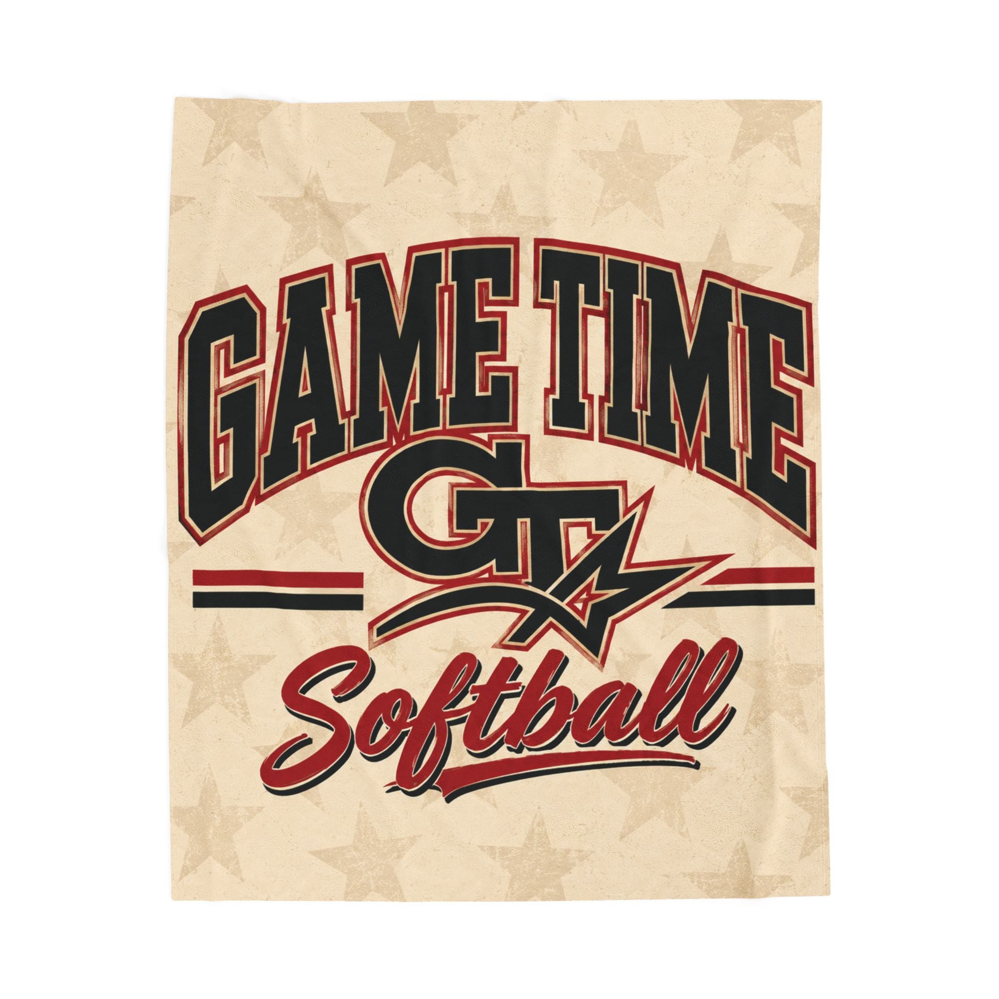 Game Time Softball Velveteen Plush 50x60 Blanket
