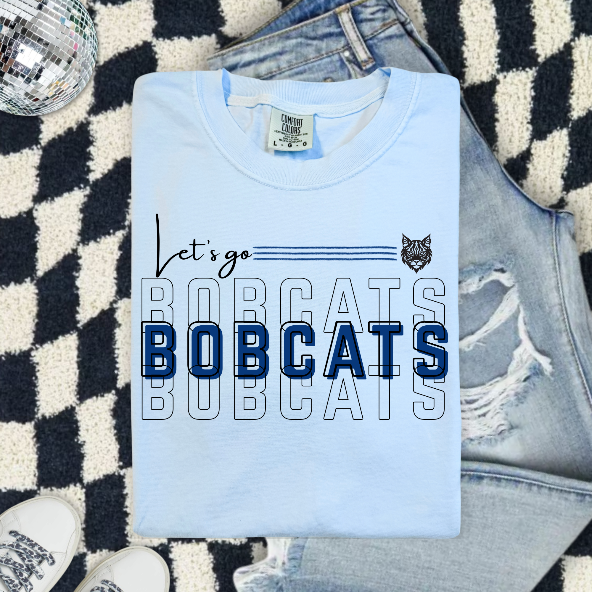 Let’s Go BC Bobcats T-Shirt — Vintage Collegiate Bobcats Tee