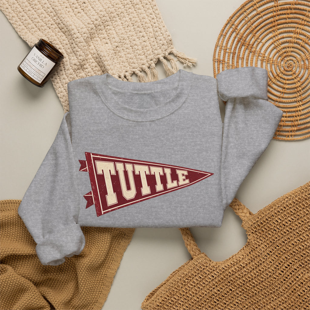 Tuttle Vintage Varsity Pennant Crewneck Sweatshirt