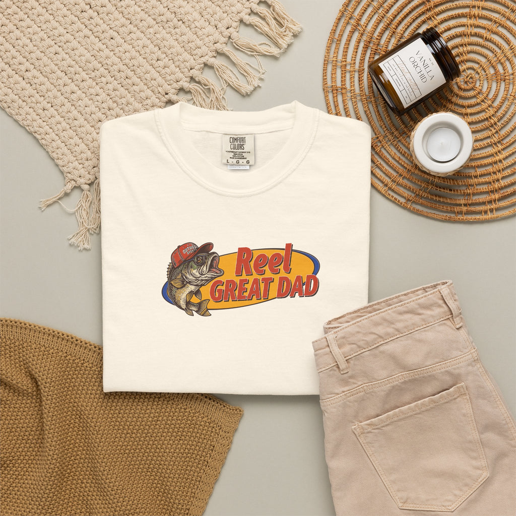 Reel Great Dad T‑Shirt — Fishing Dad Graphic Tee