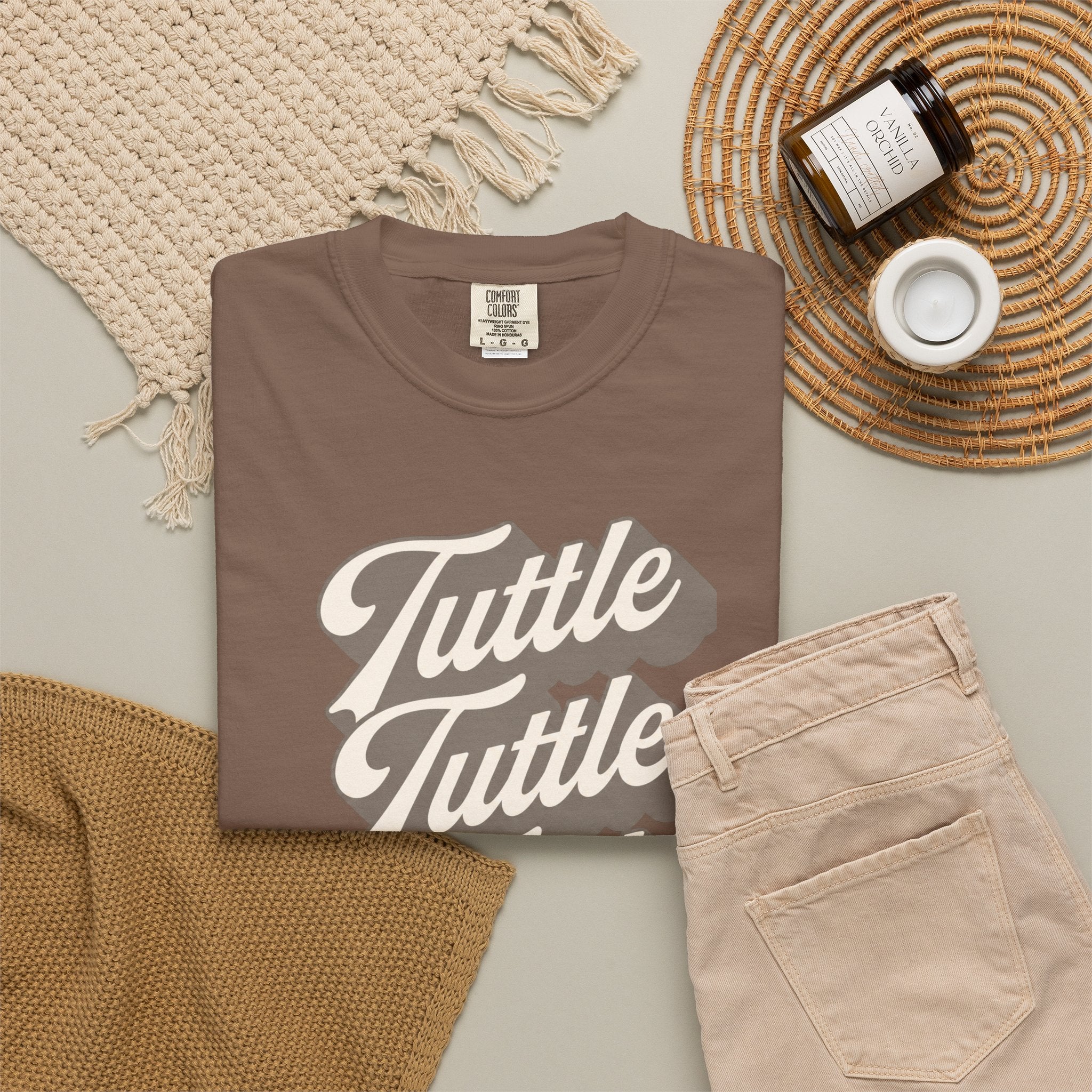 T-Shirt — Retro Script "Tuttle Tuttle Tuttle" Graphic Tee