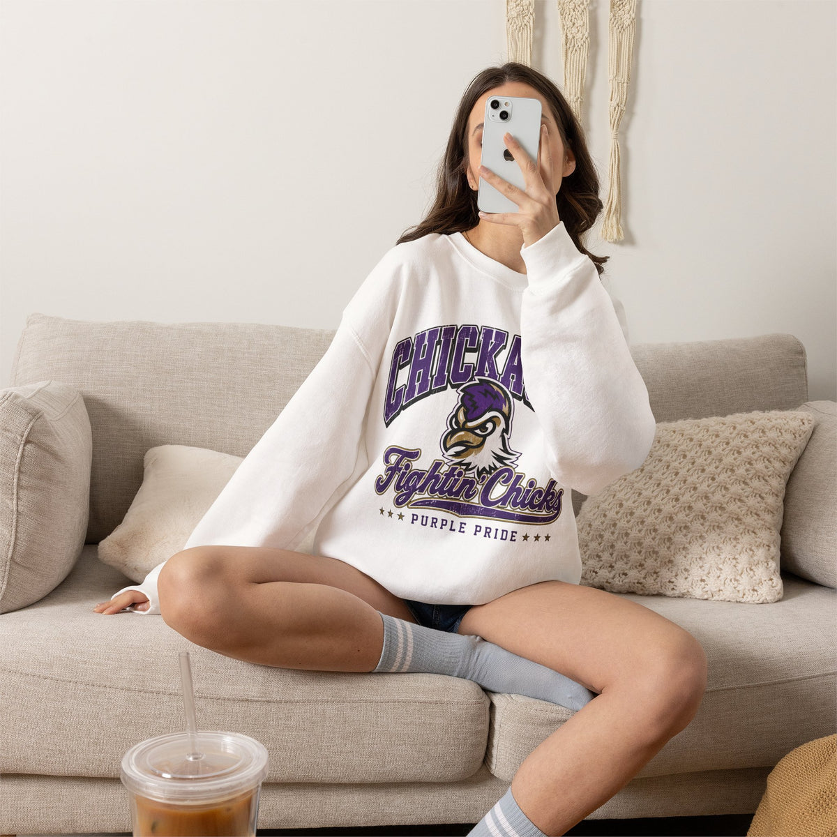 Chickasha Fightin' Chicks Crewneck Sweatshirt