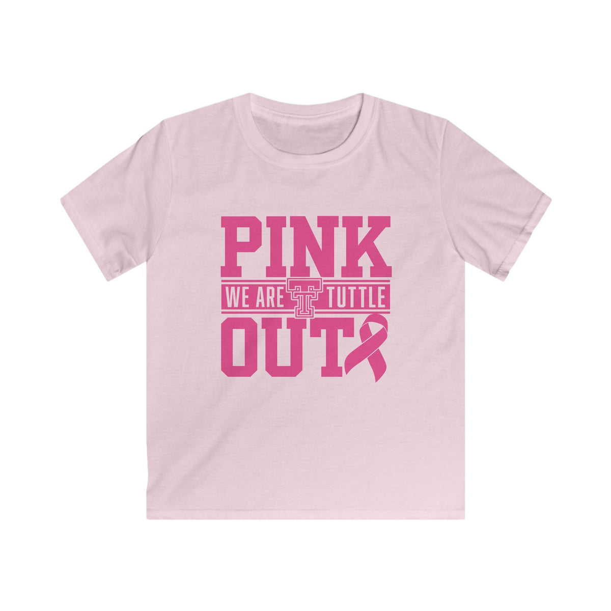 Pink Out Tuttle Tee — Youth Gildan
