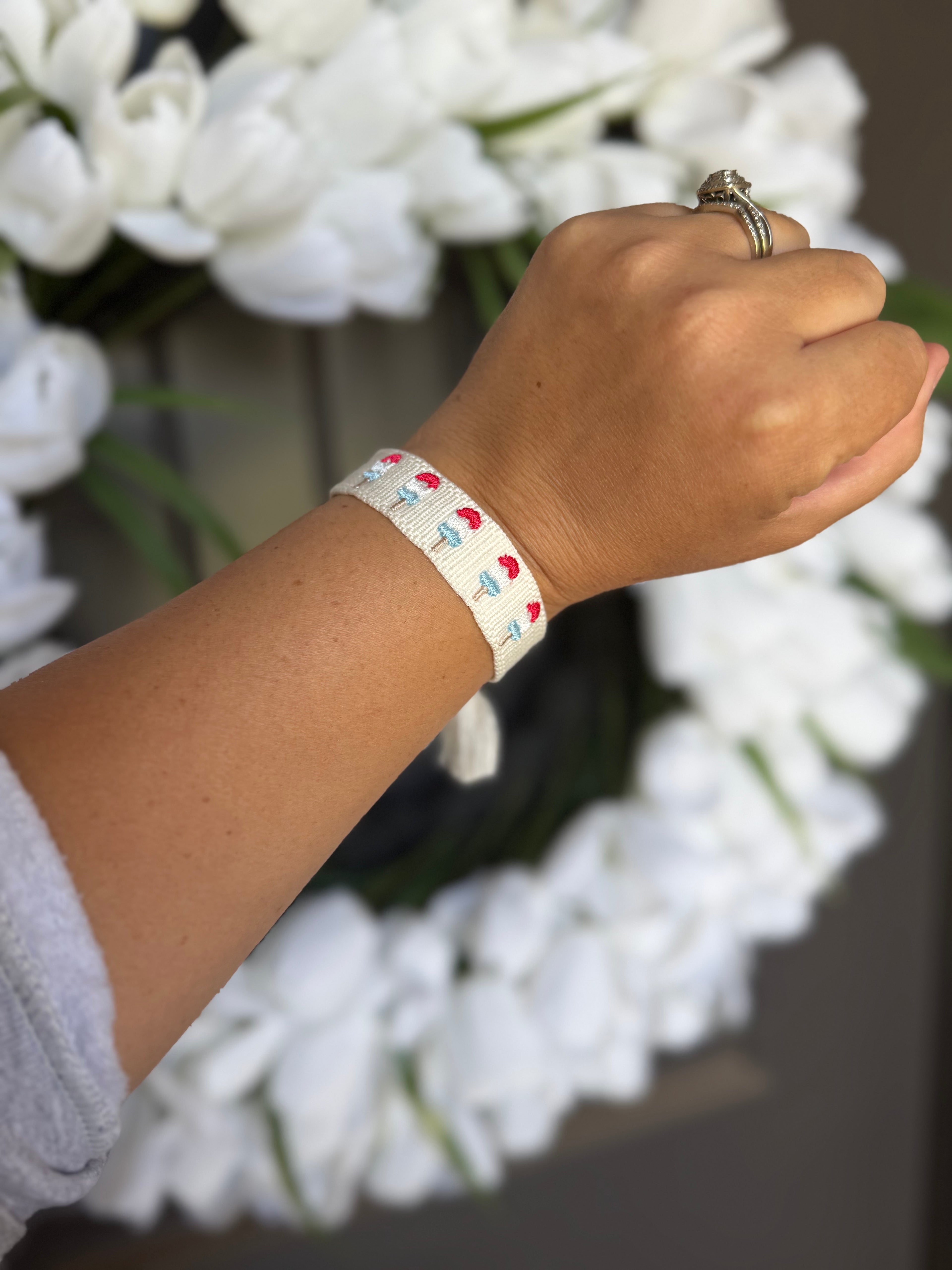 Red, White & Blue Popsicle Bracelet