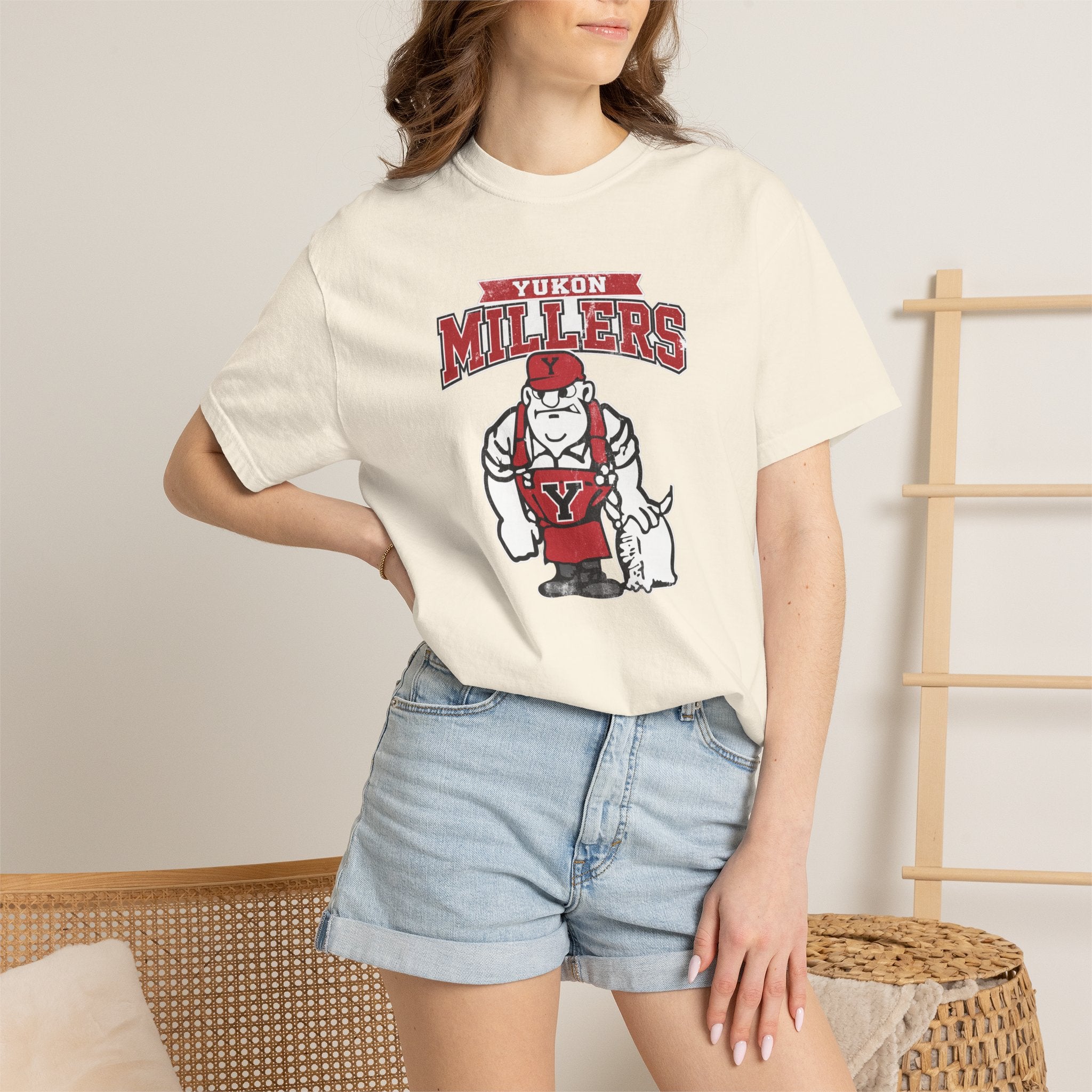 Yukon Millers Mascot T-Shirt — Vintage School Spirit Tee