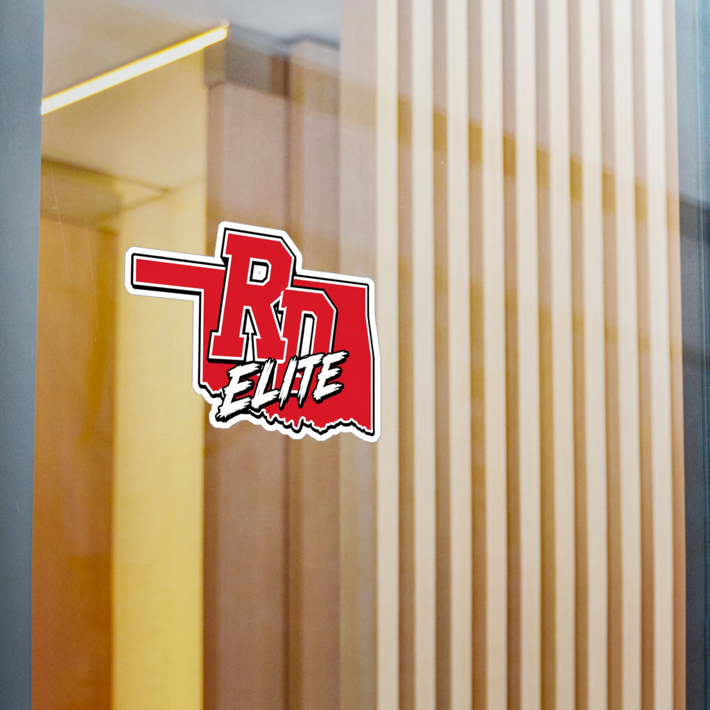 RD Elite Oklahoma Sticker — Red Kiss-Cut Vinyl Decal
