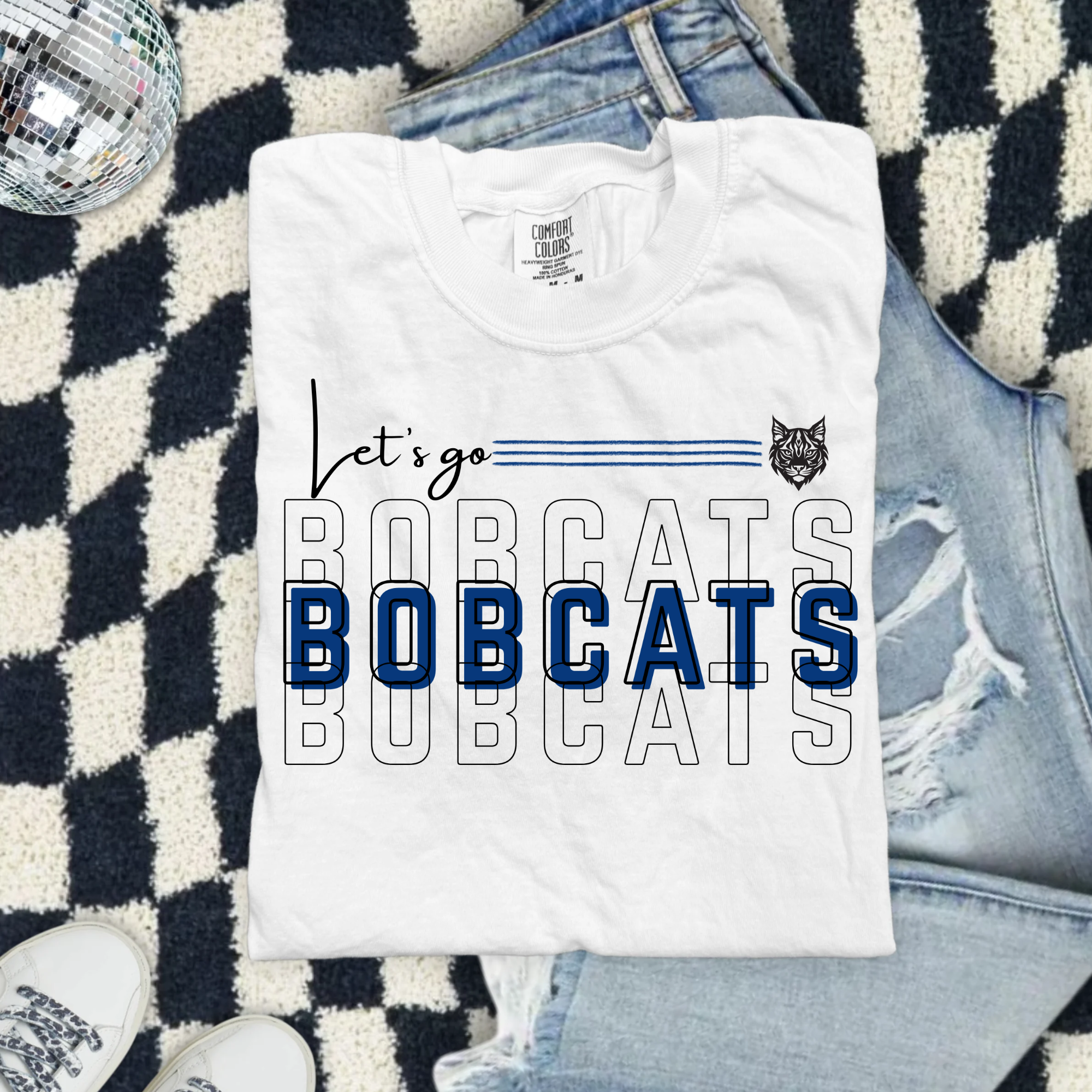 Let’s Go BC Bobcats T-Shirt — Vintage Collegiate Bobcats Tee