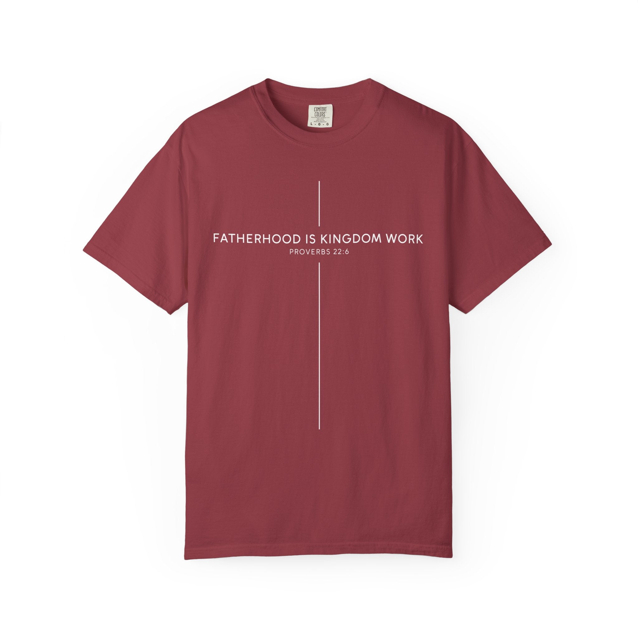 Fatherhood Is Kingdom Work T-Shirt — Christian Dad Tee (Proverbs 22:6)