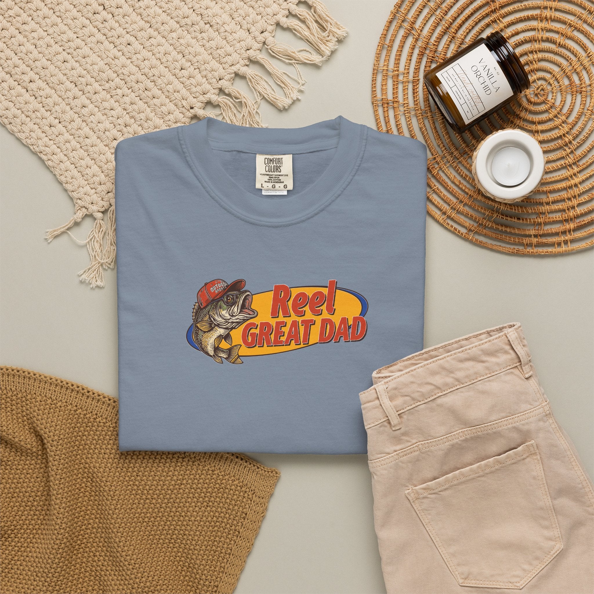 Reel Great Dad T‑Shirt — Fishing Dad Graphic Tee