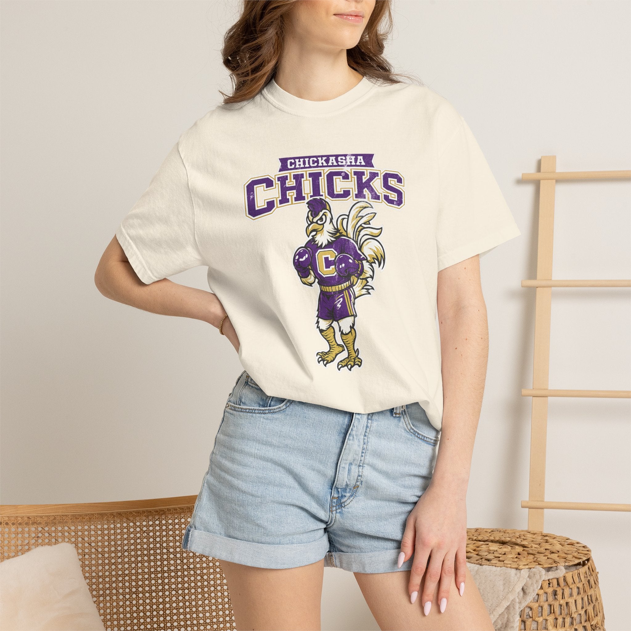 Chickasha Chicks Mascot T-Shirt — Vintage School Spirit Tee