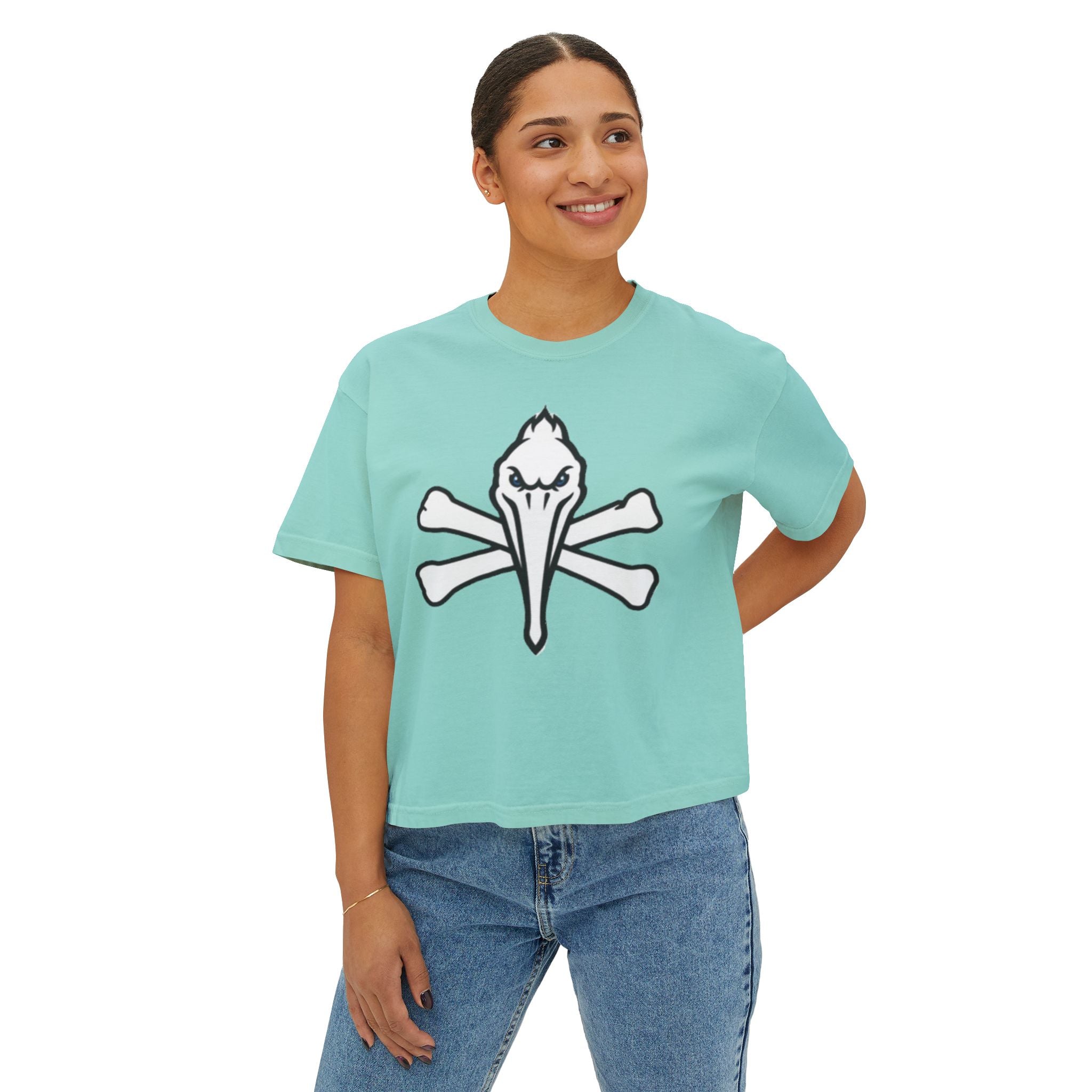 Pelicans CC Boxy Style Crop Tee