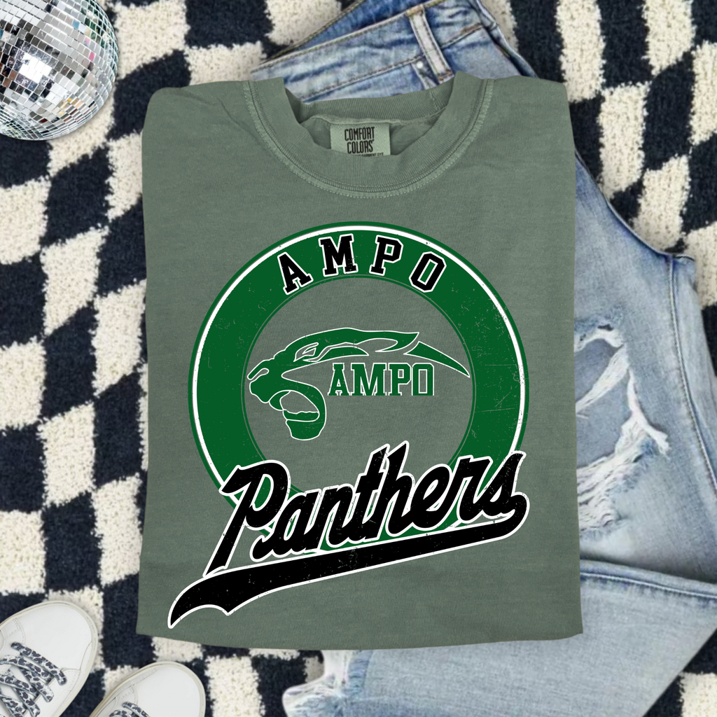 Panthers Vintage Logo T-Shirt — Sampdoria-Inspired Retro Sports Tee