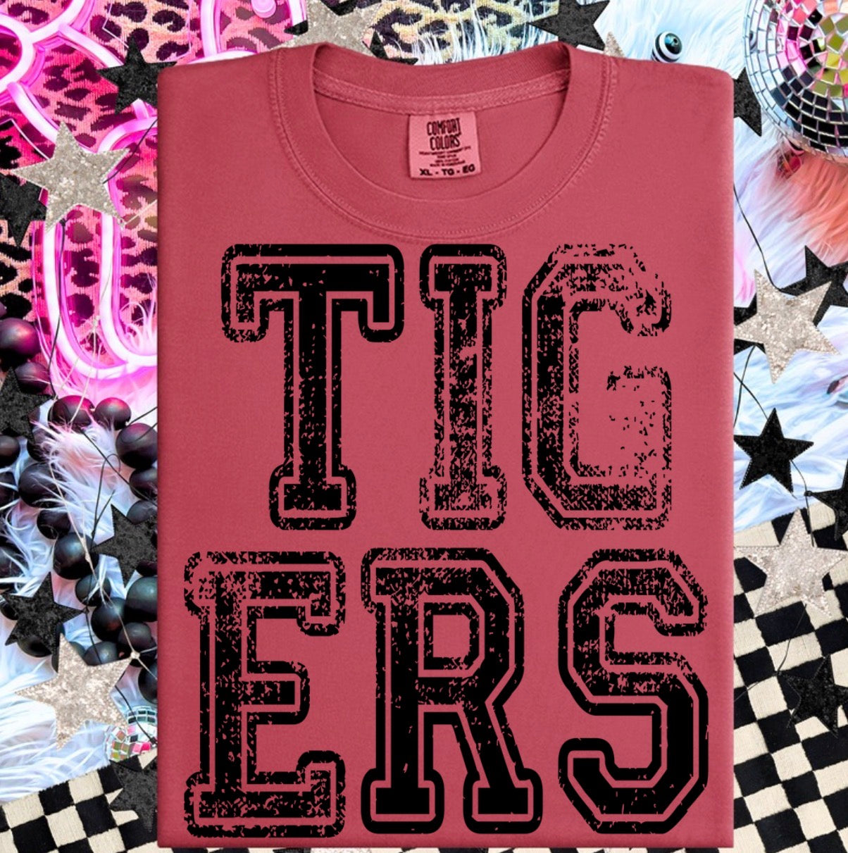Tigers Vintage Distressed Tee