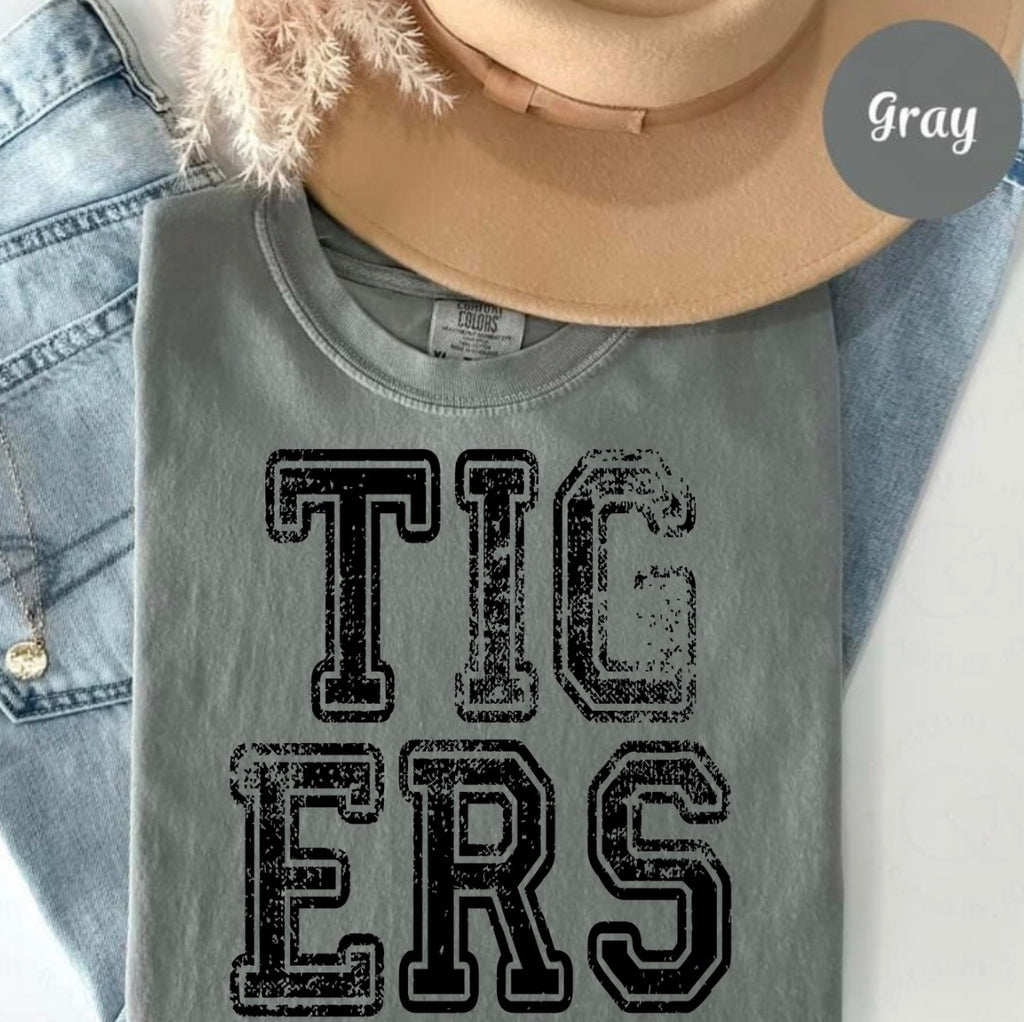 Tigers Vintage Distressed Tee
