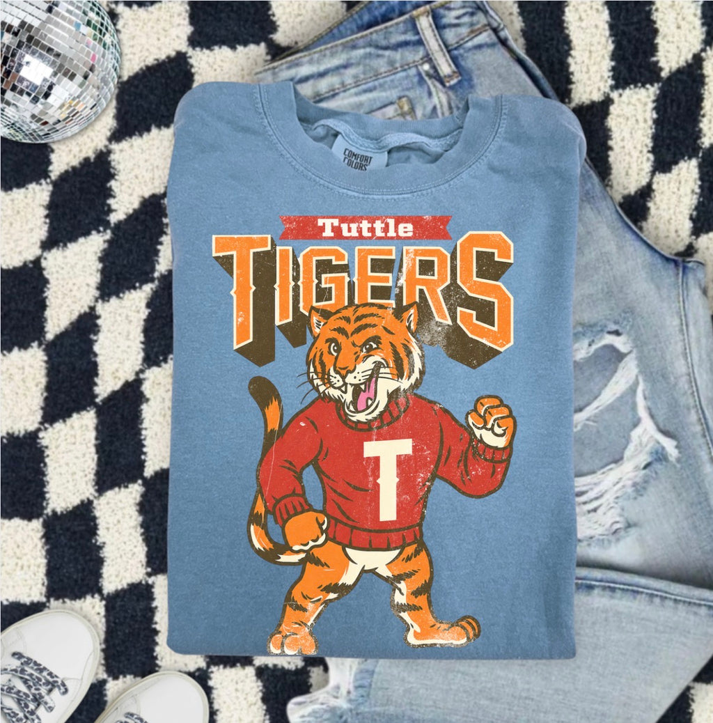 Tuttie Tigers Vintage Mascot T-Shirt