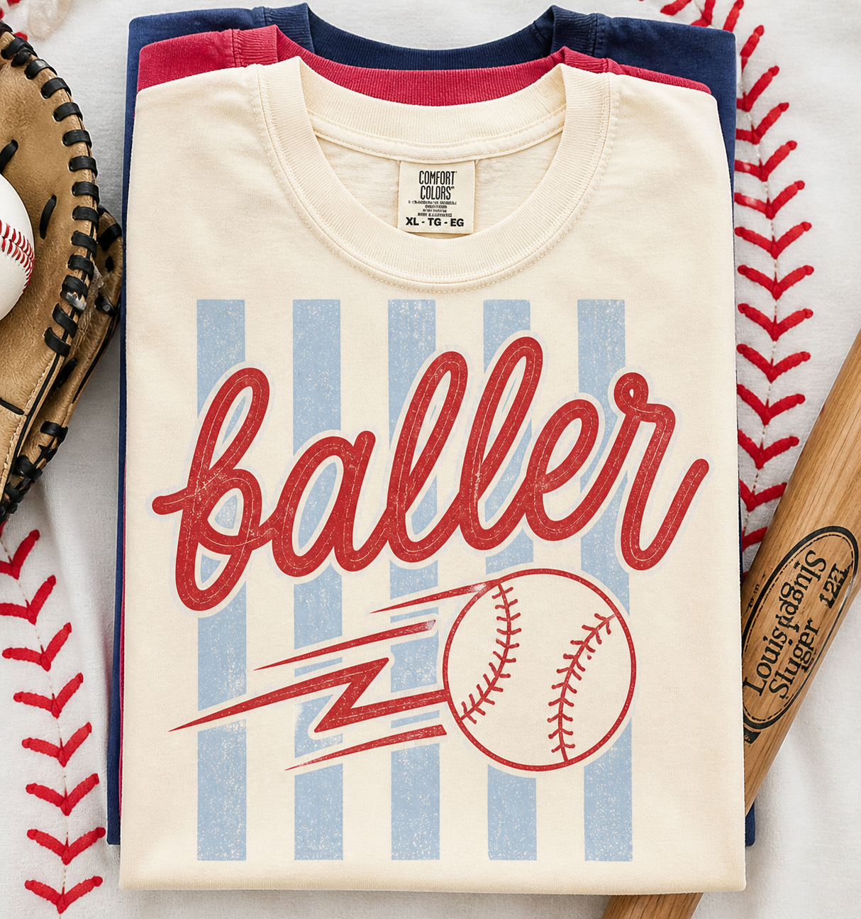 Retro Baseball Babe Comfort Colors Tee – Vintage Game Day Shirt