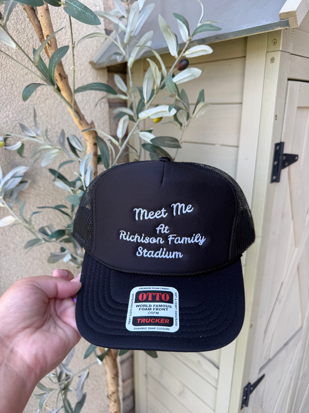 Trucker Hat — “Meet Me At Richison Family Stadium” Foam Mesh Cap