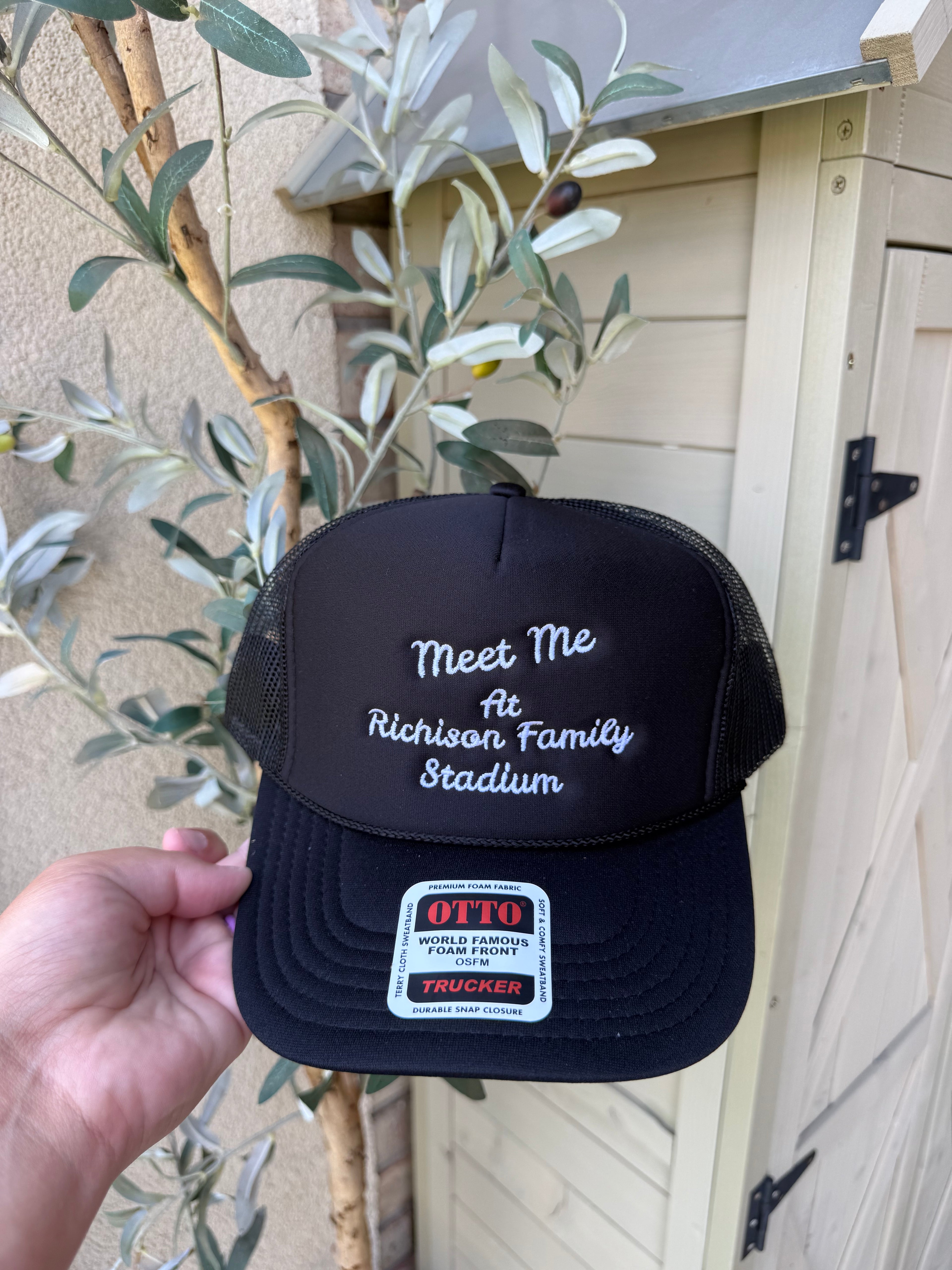 Trucker Hat — “Meet Me At Richison Family Stadium” Foam Mesh Cap