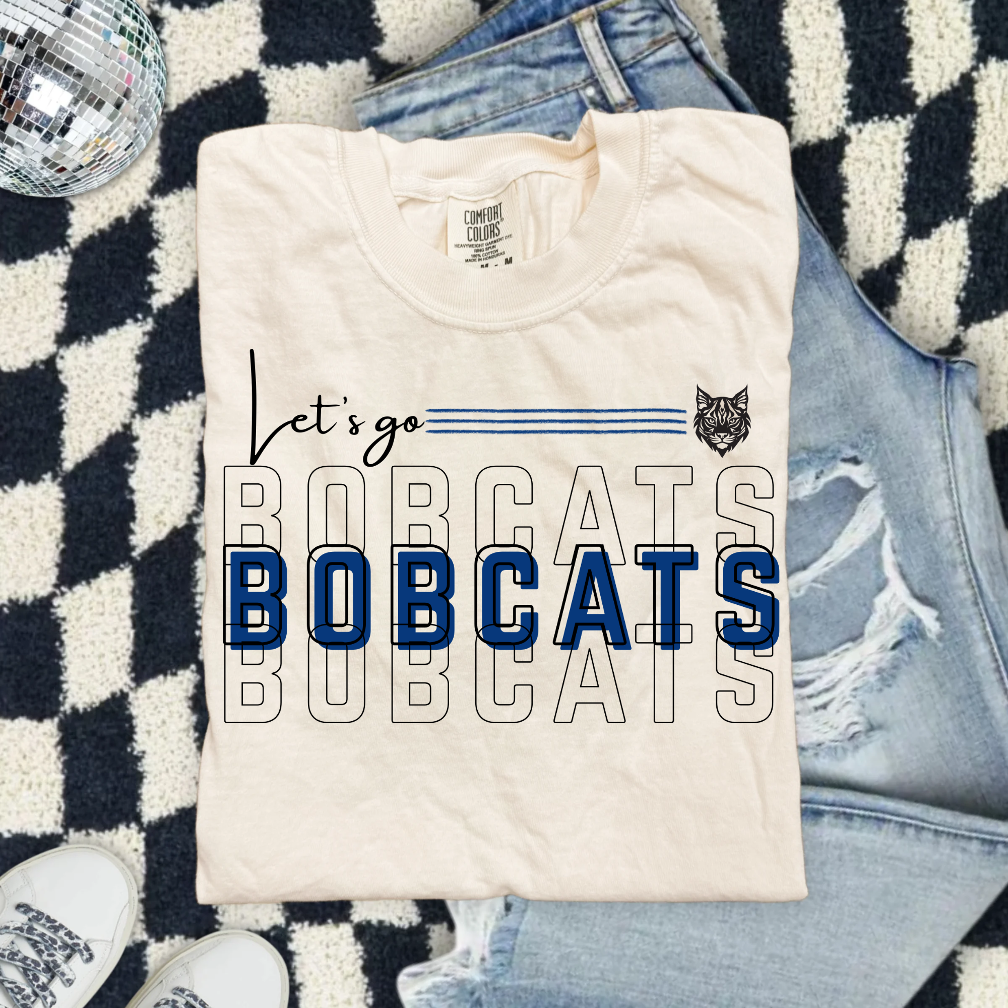 Let’s Go BC Bobcats T-Shirt — Vintage Collegiate Bobcats Tee