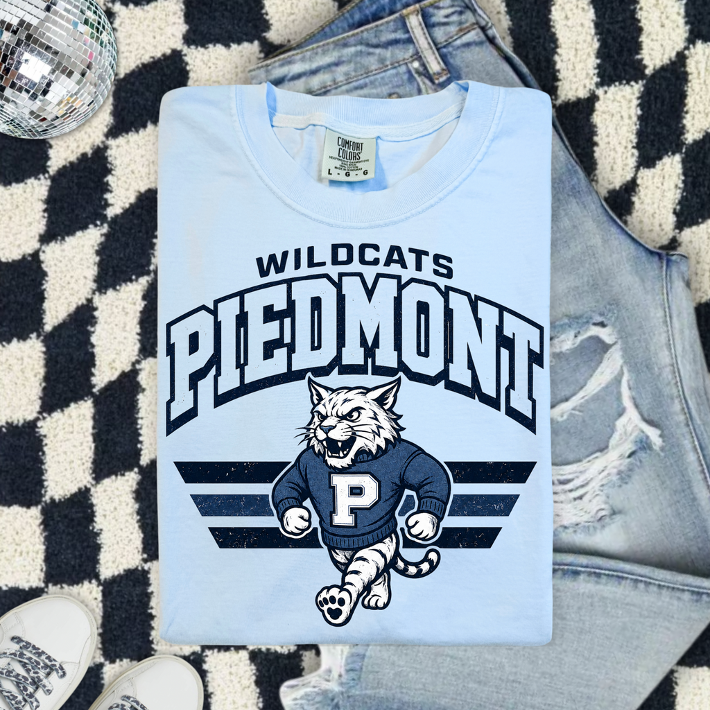 Piedmont Wildcats Vintage Mascot T-Shirt