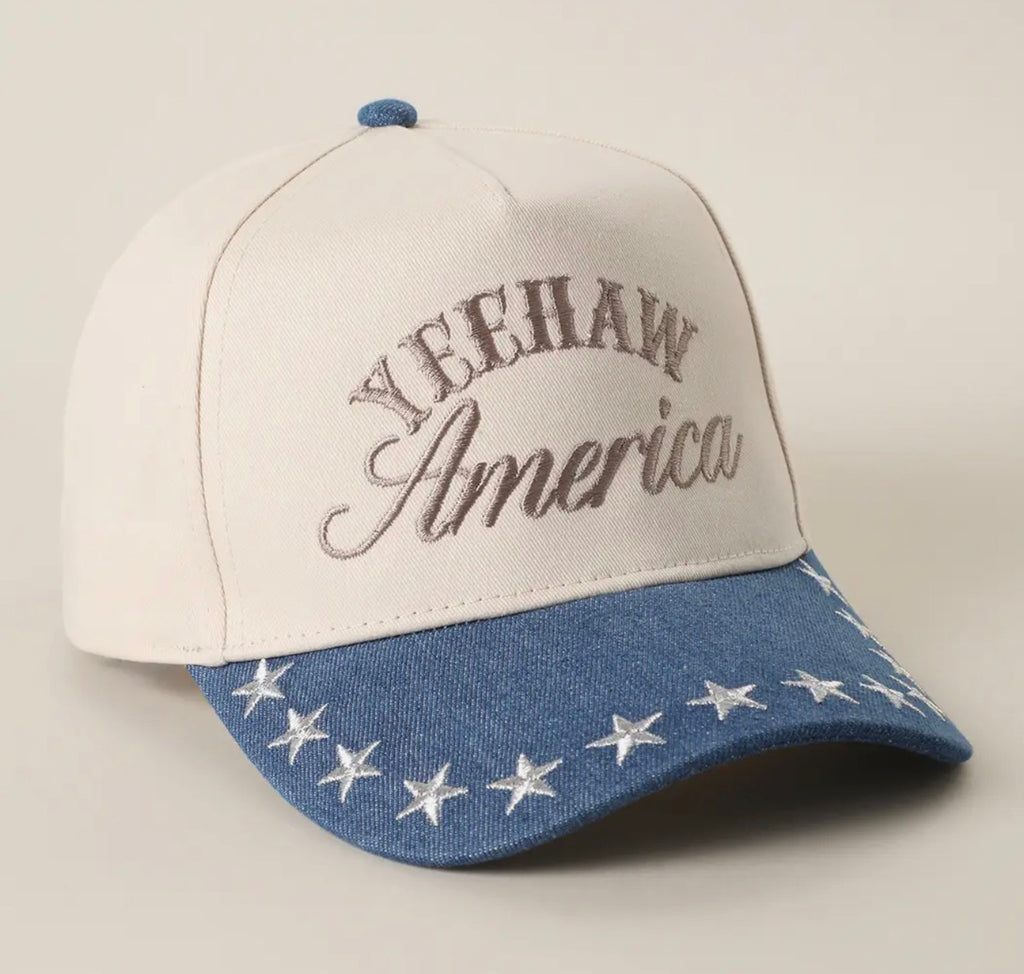 Yeehaw America Embroidered Trucker Hat