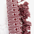 Tuttle Tigers Game Day Woven Wristlet | Crimson + White