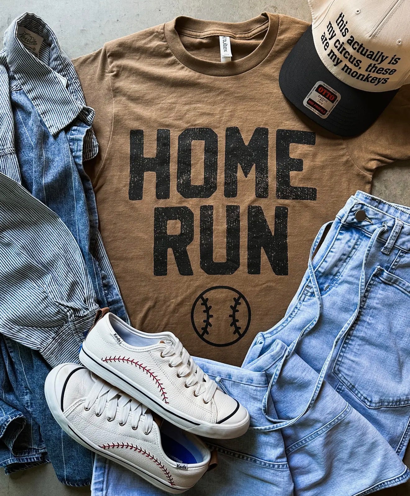 Home Run Baseball Graphic Tee
