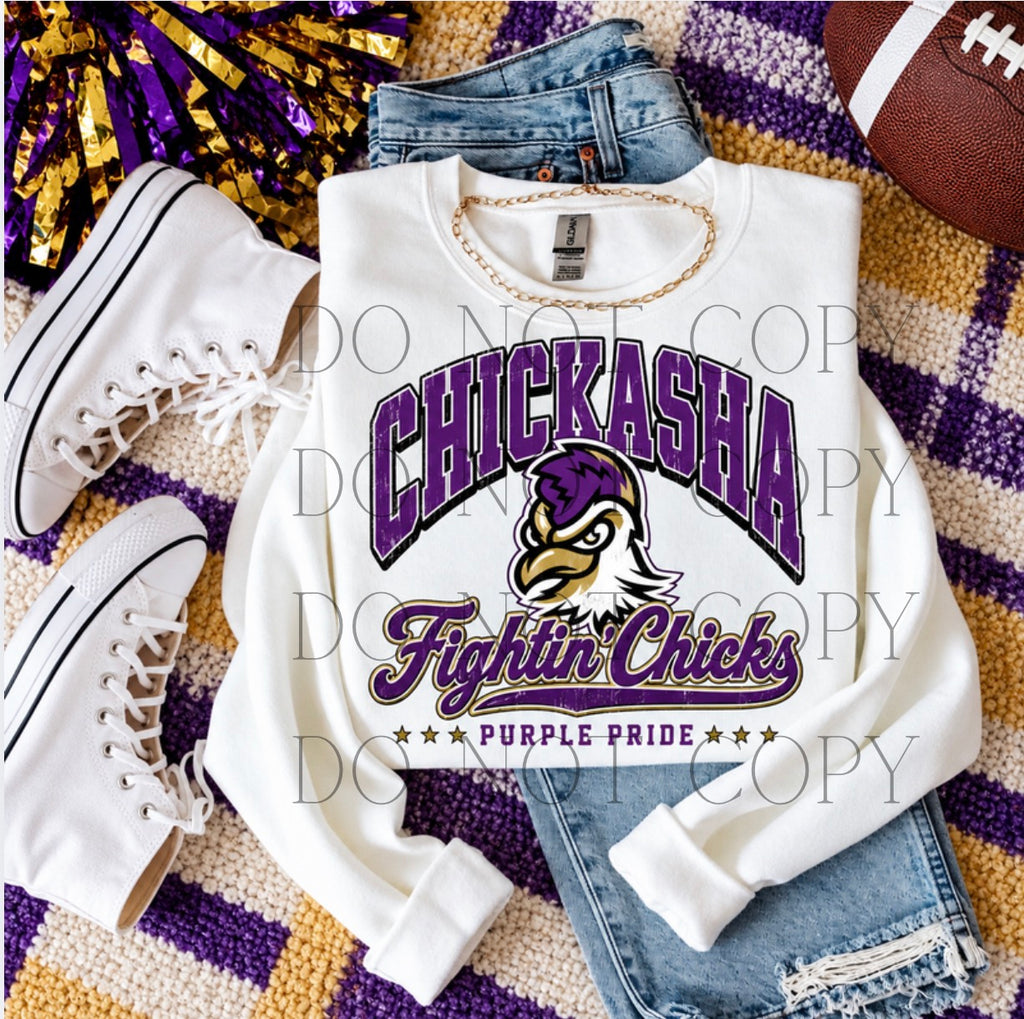 Chickasha Fightin' Chicks Crewneck Sweatshirt