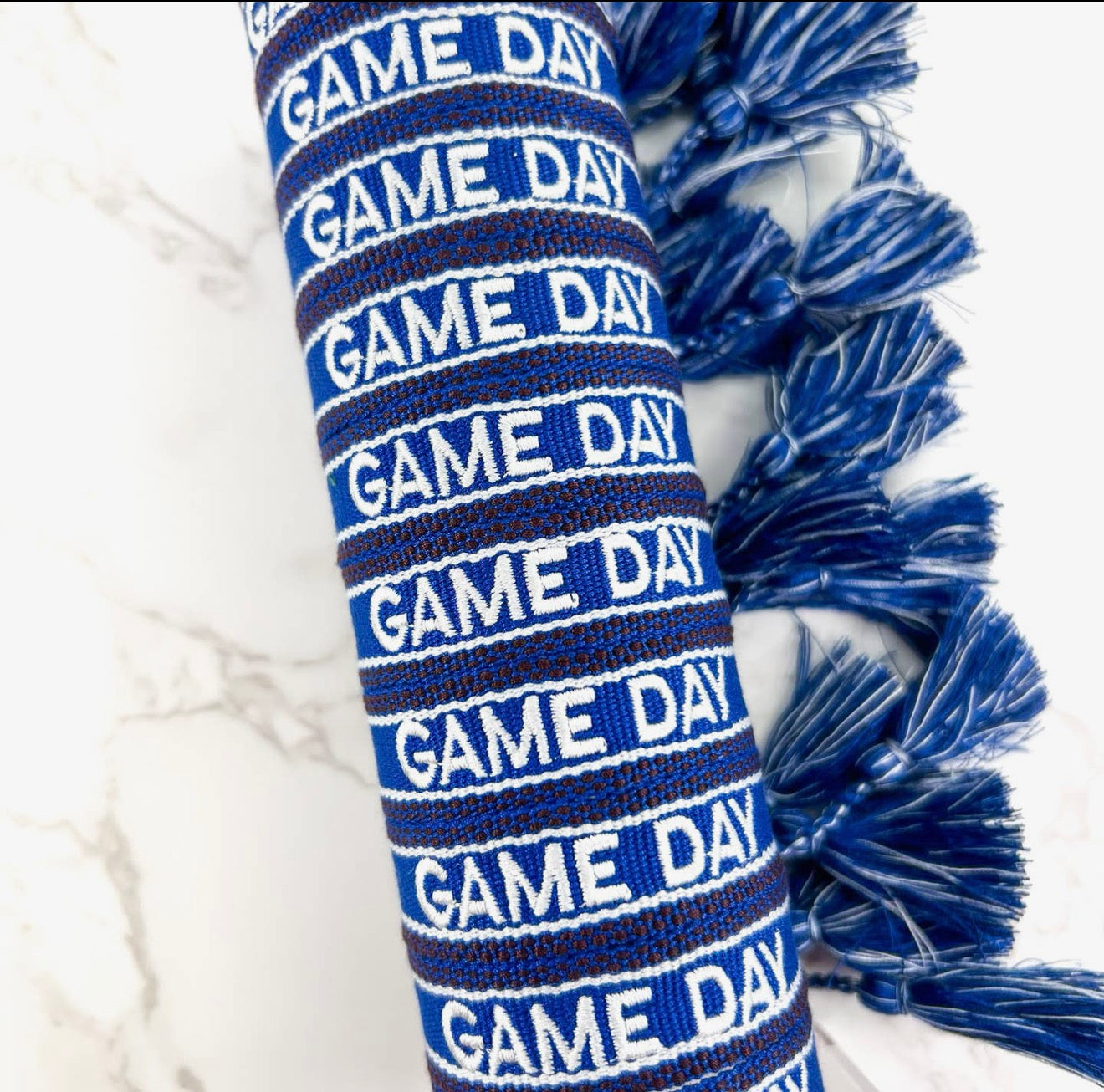 Blue + White Game Day Bracelet