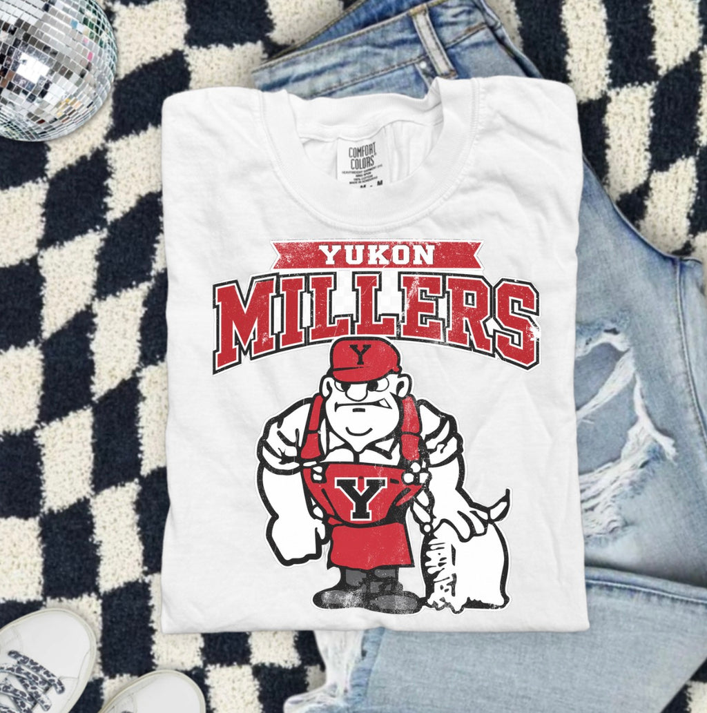 Yukon Millers Mascot T-Shirt — Vintage School Spirit Tee