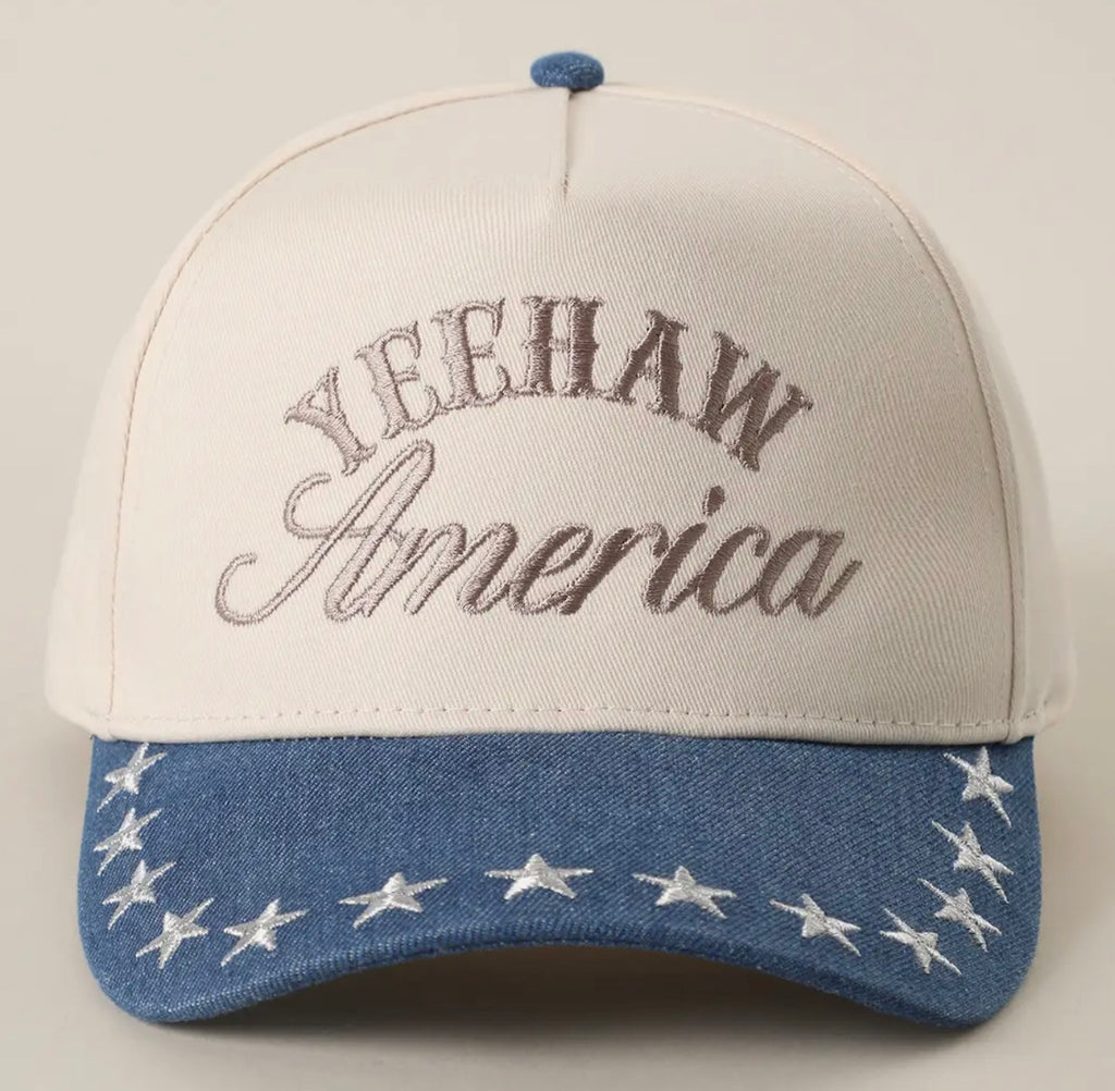 Yeehaw America Embroidered Trucker Hat
