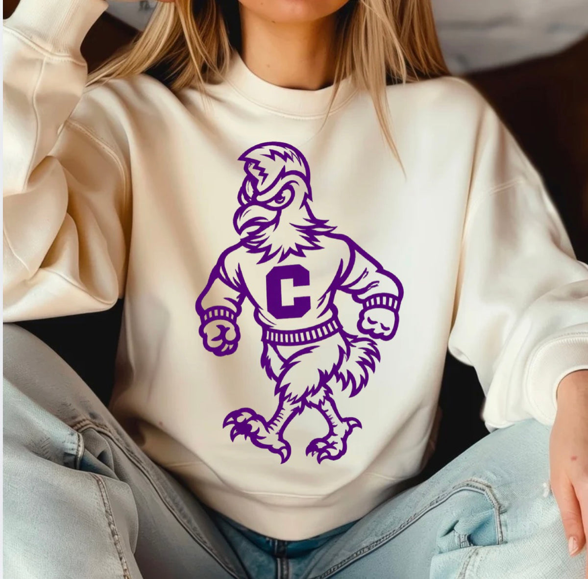 Chicks Vintage Mascot Sweatshirt - CC Regular Length