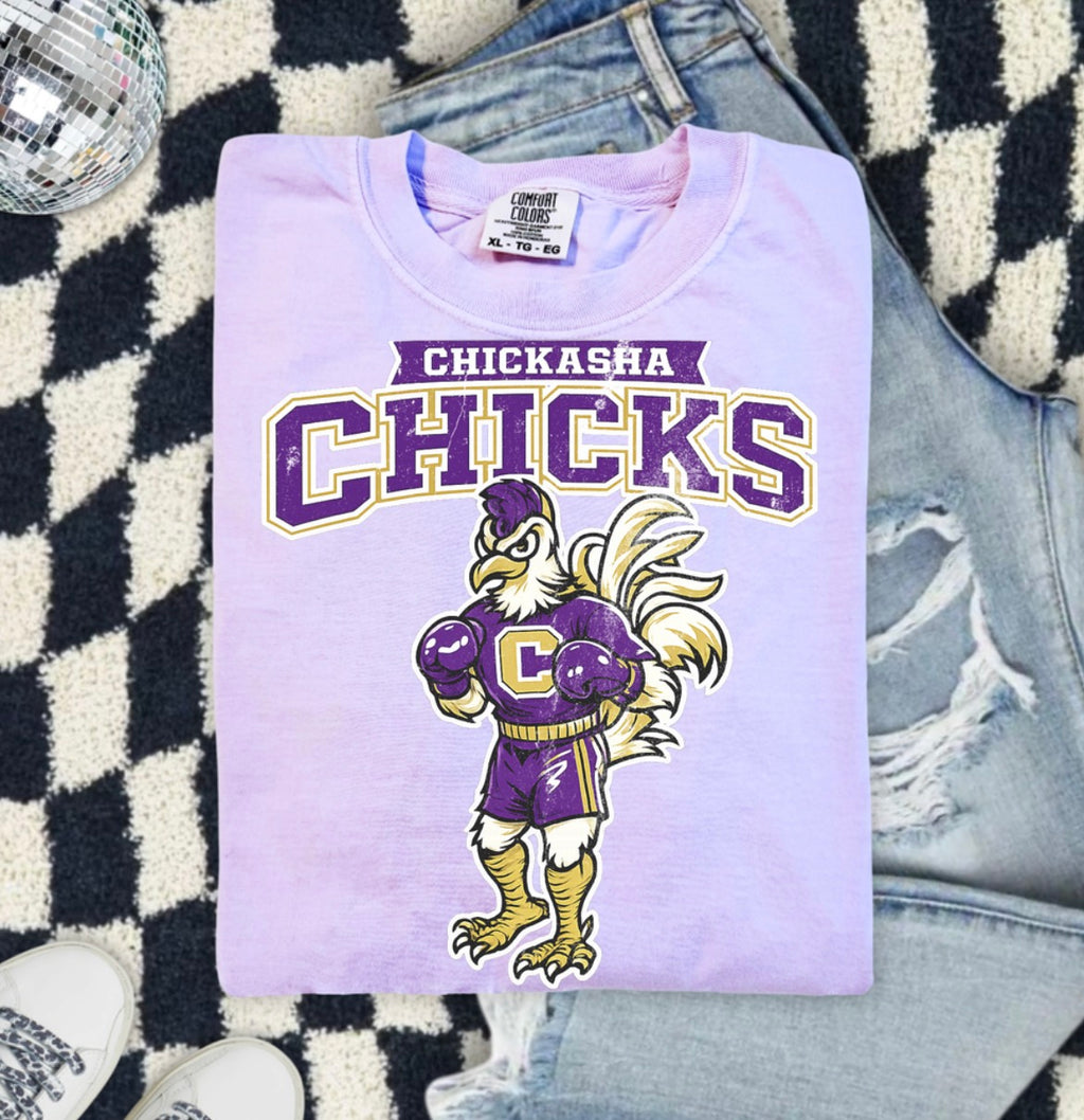 Chickasha Chicks Mascot T-Shirt — Vintage School Spirit Tee