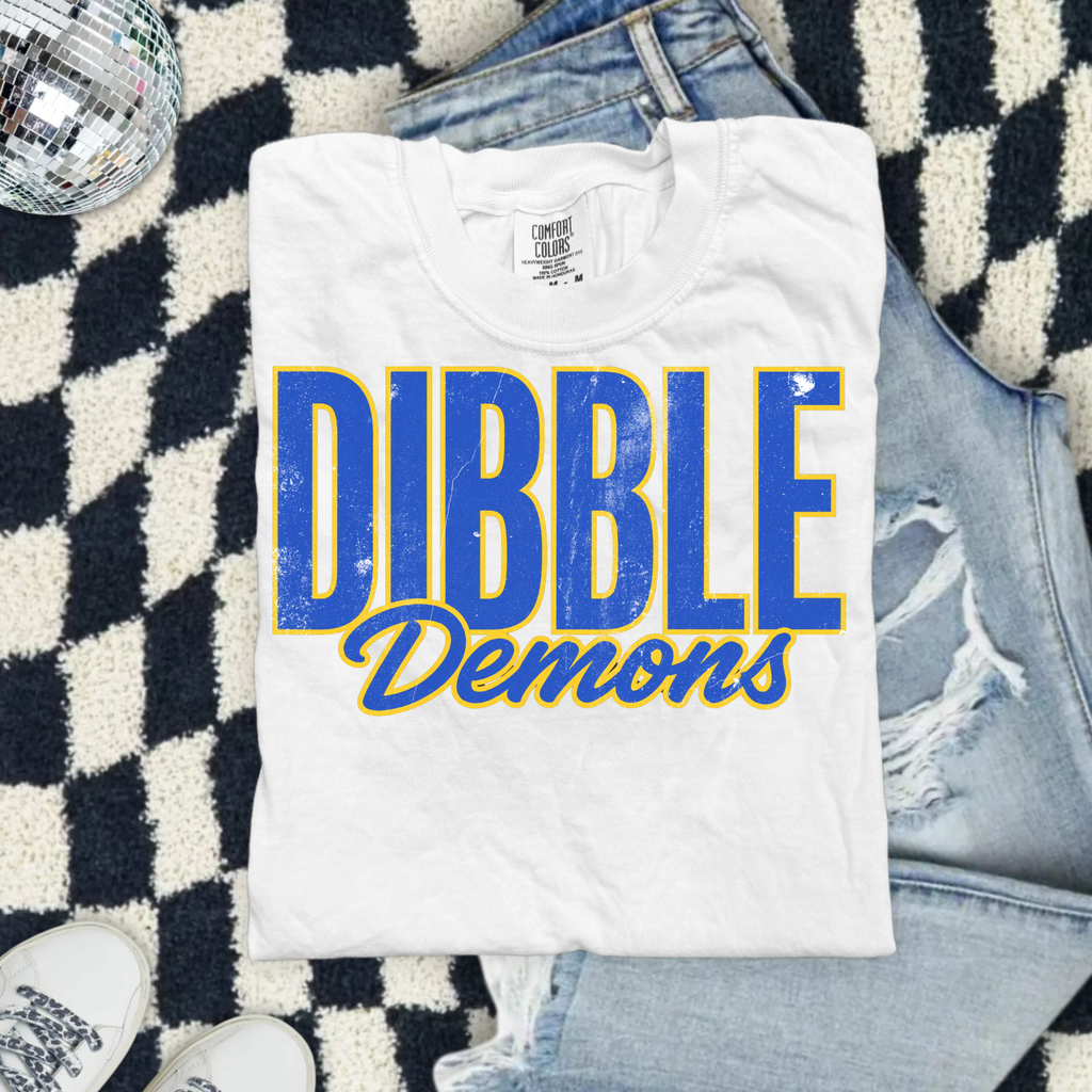 Dibble Demons Graphic T-Shirt — Retro Sports Team Tee