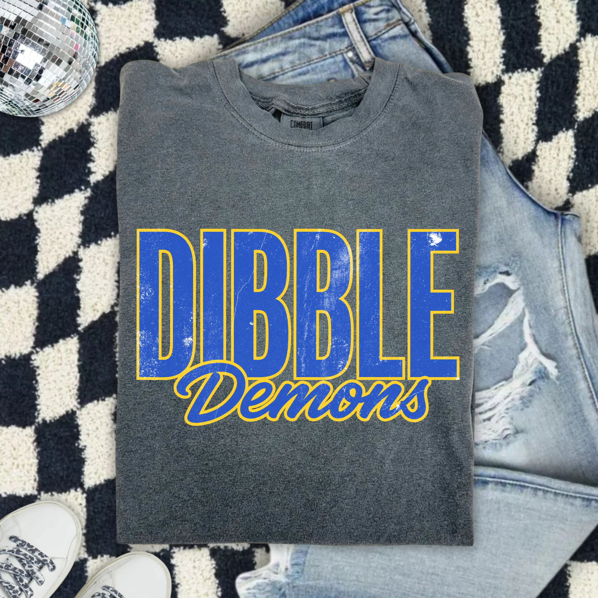 Dibble Demons Graphic T-Shirt — Retro Sports Team Tee