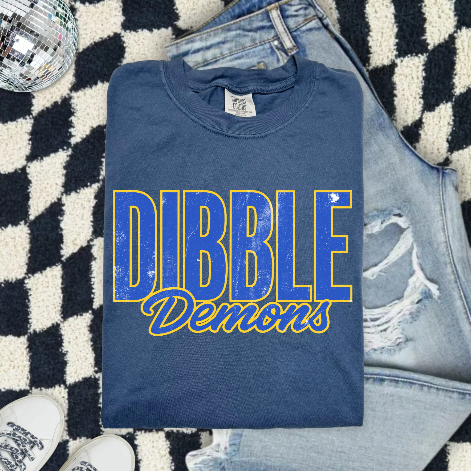 Dibble Demons Graphic T-Shirt — Retro Sports Team Tee