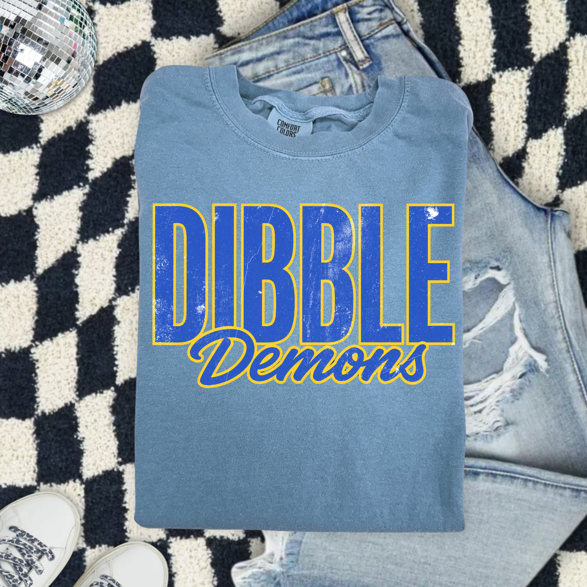 Dibble Demons Graphic T-Shirt — Retro Sports Team Tee