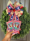 Patriotic Duck Slim Can Koozie | Statue of Liberty Duck 4th of July Drink Sleeve