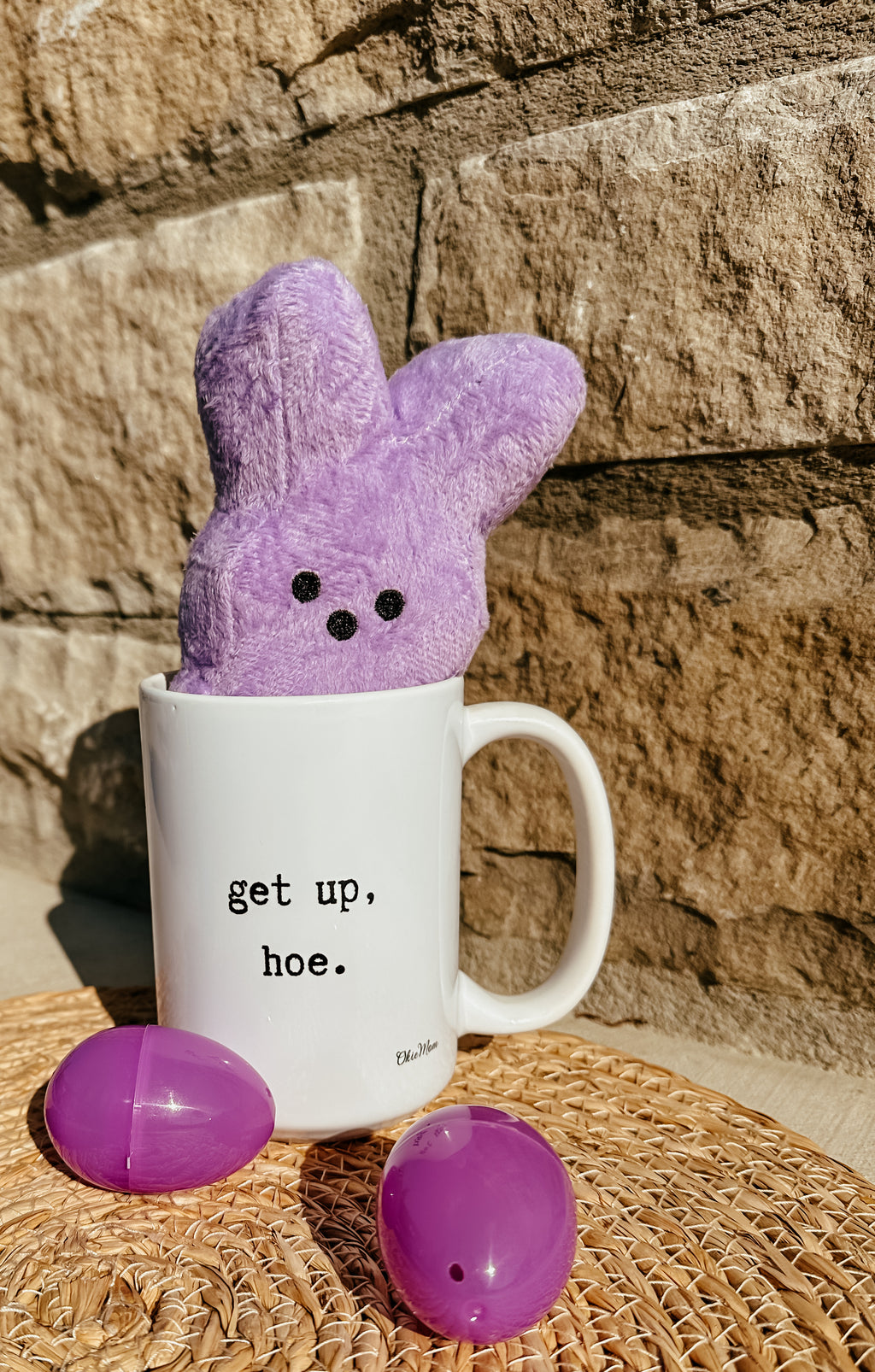 OkieMom Exclusive “Get Up, Hoe”  15oz White Coffee Mug