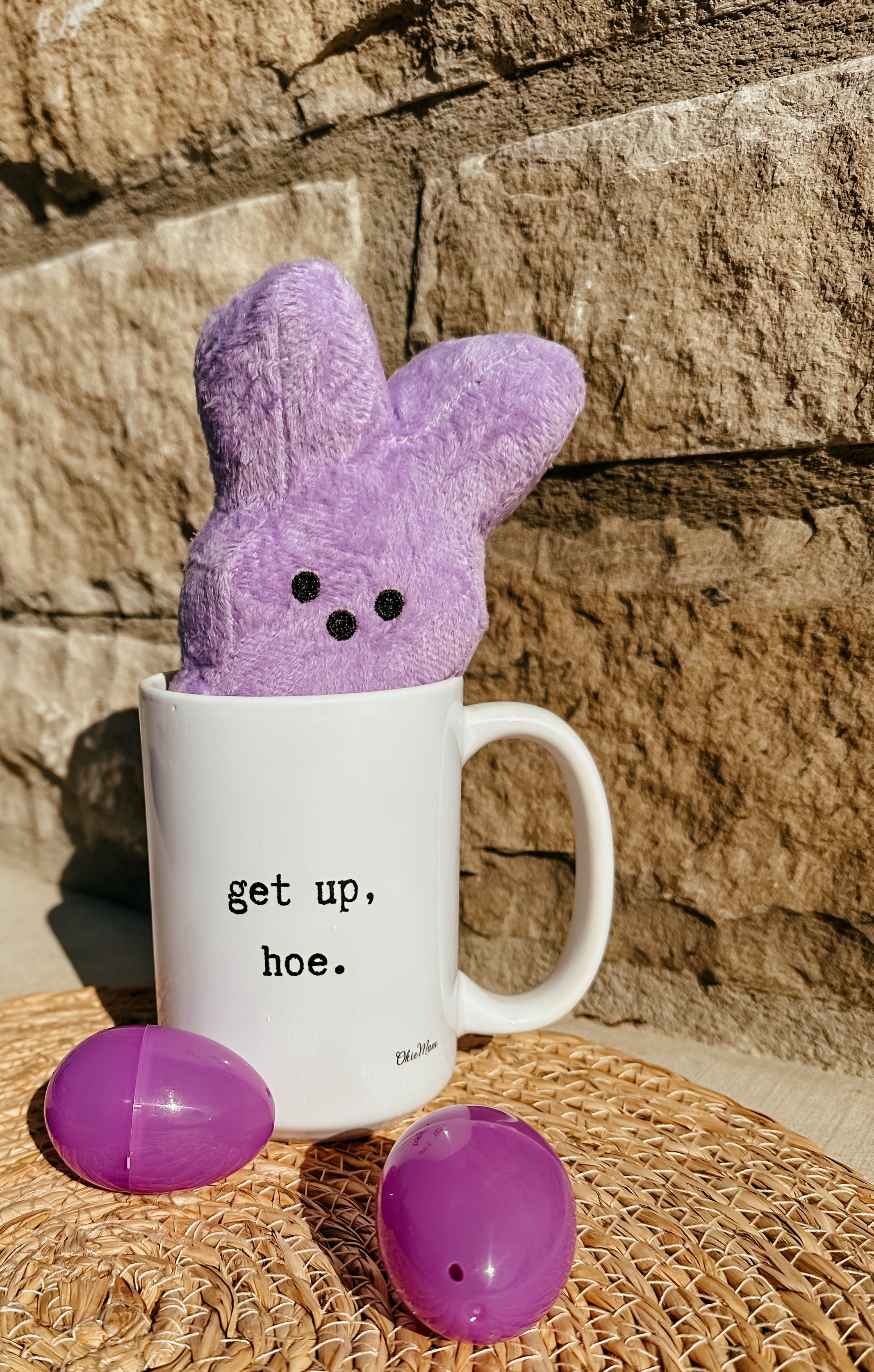 OkieMom Exclusive “Get Up, Hoe”  15oz White Coffee Mug