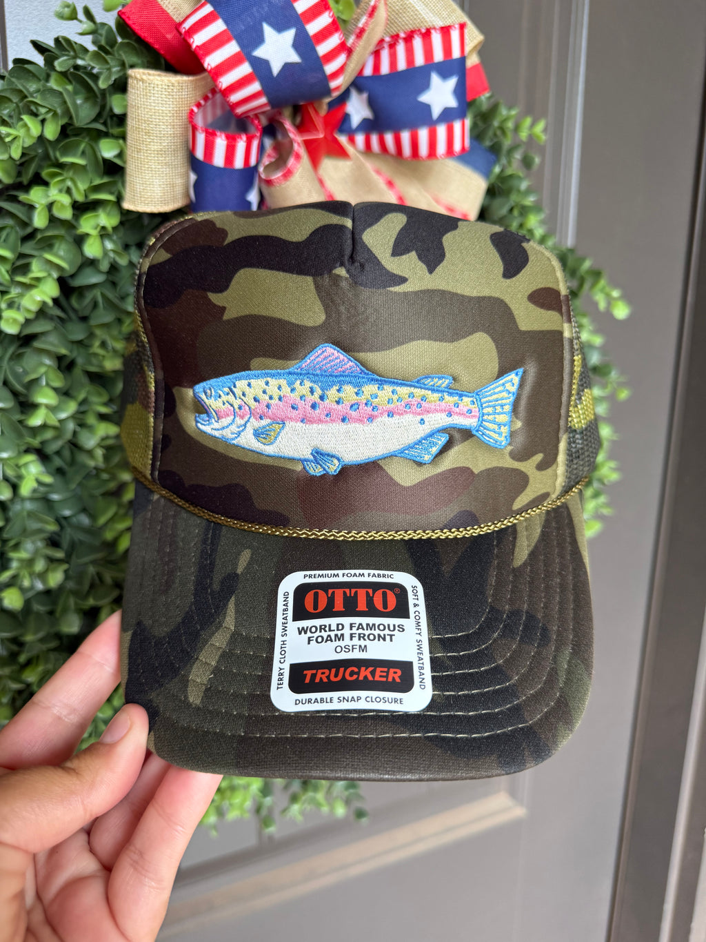 Trout Camo Foam Trucker